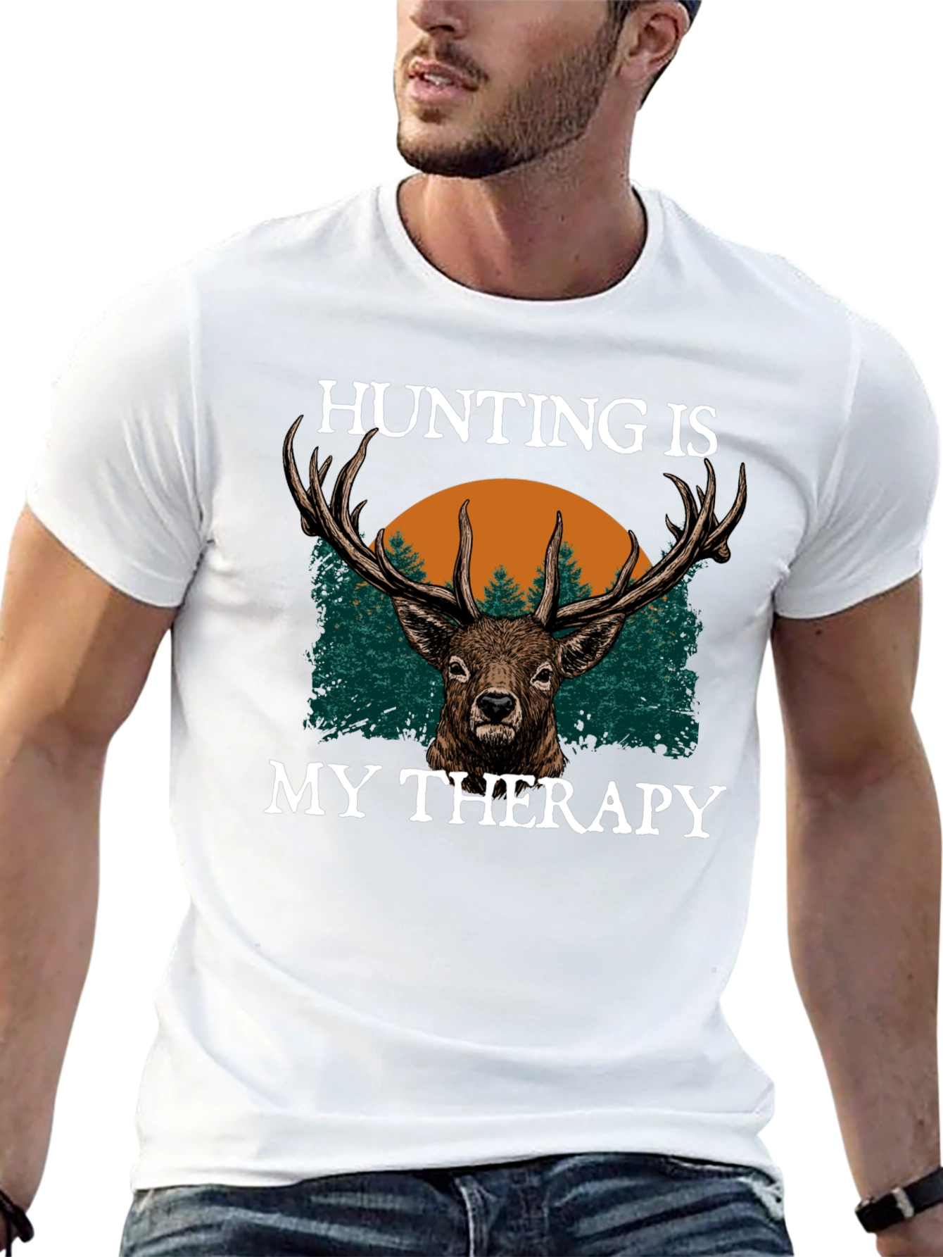 Hunting is My Therapy Graphic Tee
