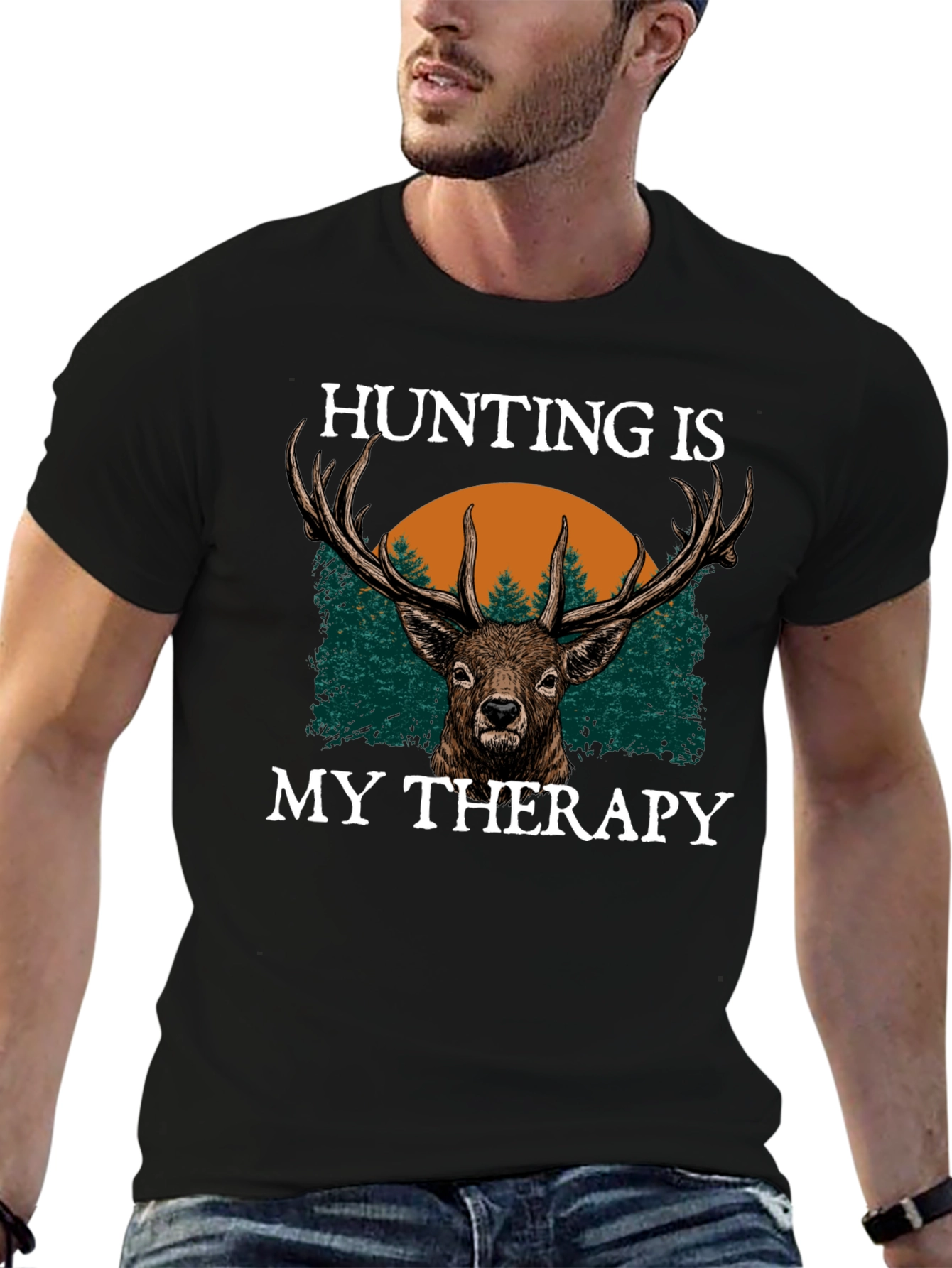 Hunting is My Therapy Graphic Tee
