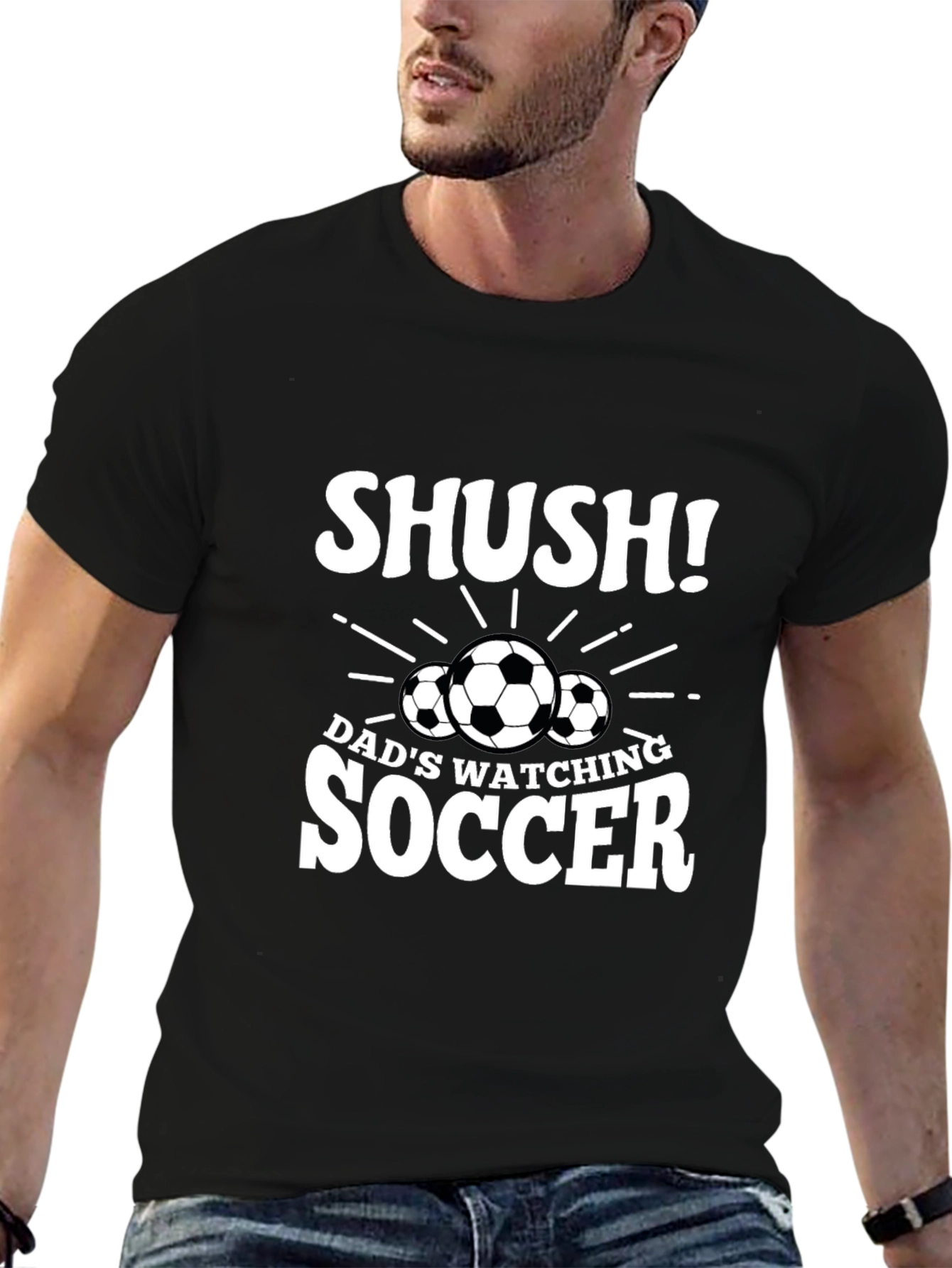 Dads Watching Soccer T-Shirt - Shush!