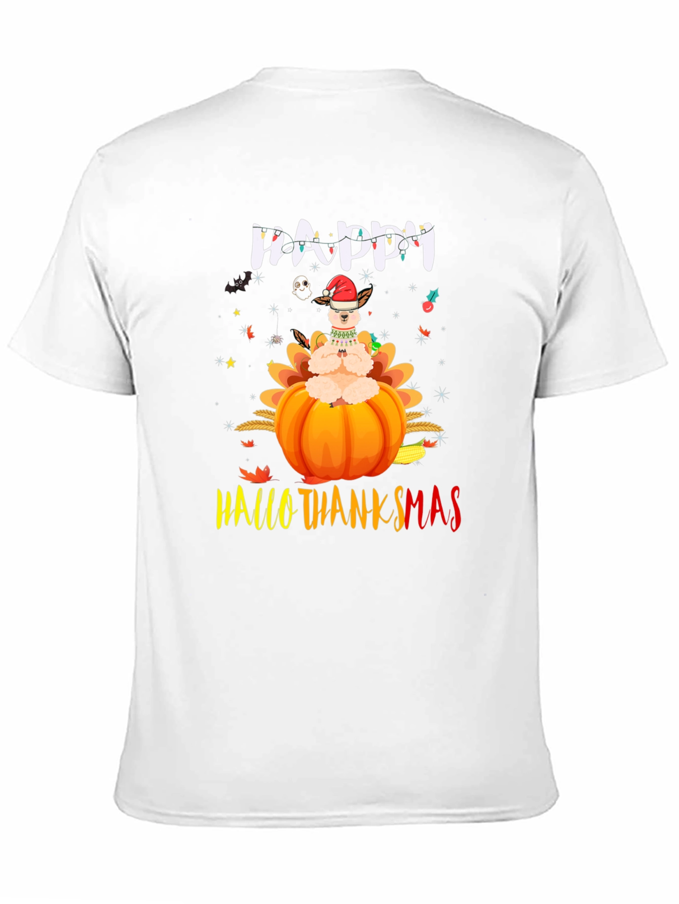 Happy HalloThanksmas Llama T-Shirt