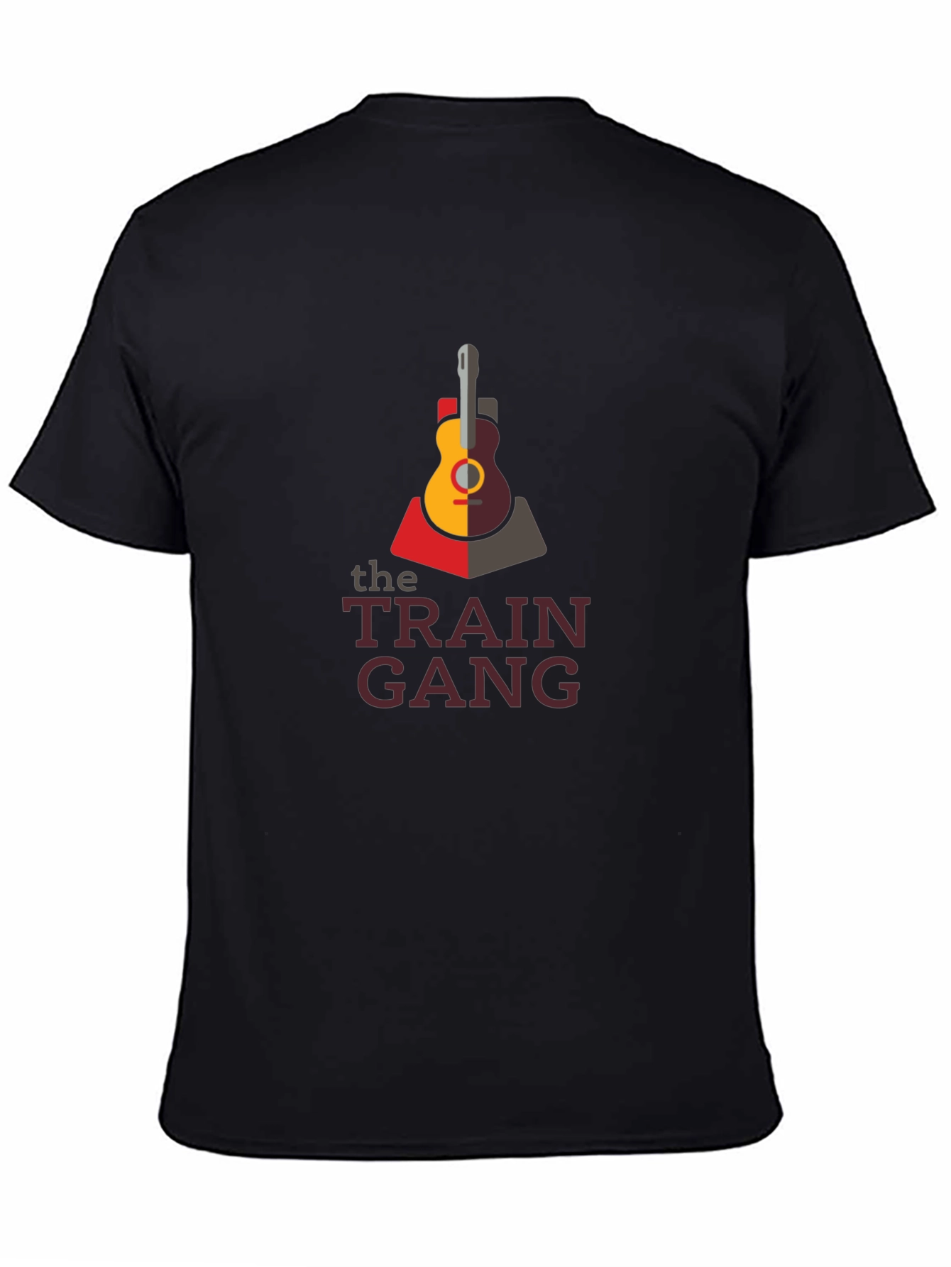 The Train Gang Graphic Tee - Black Cotton T-Shirt