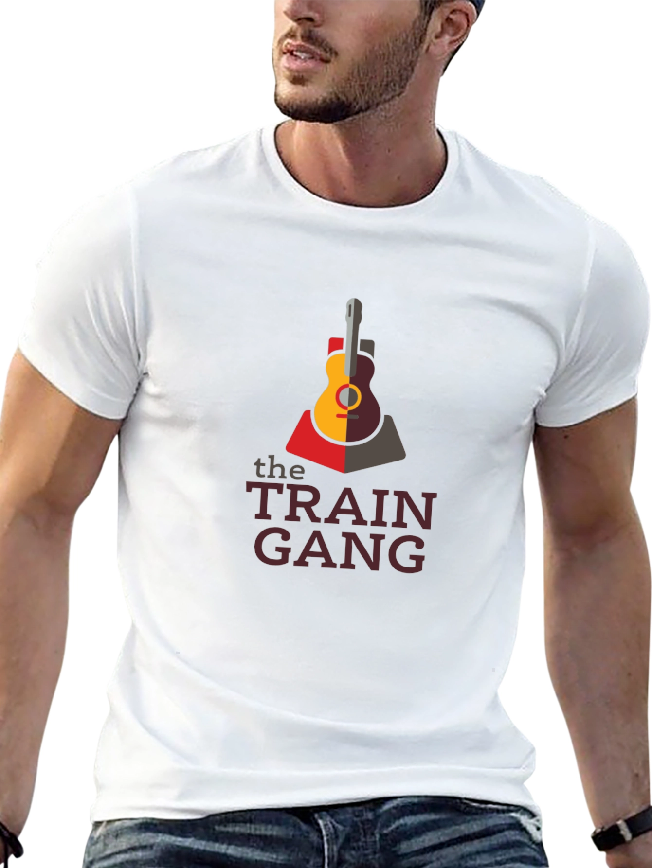 The Train Gang Graphic Tee - Black Cotton T-Shirt
