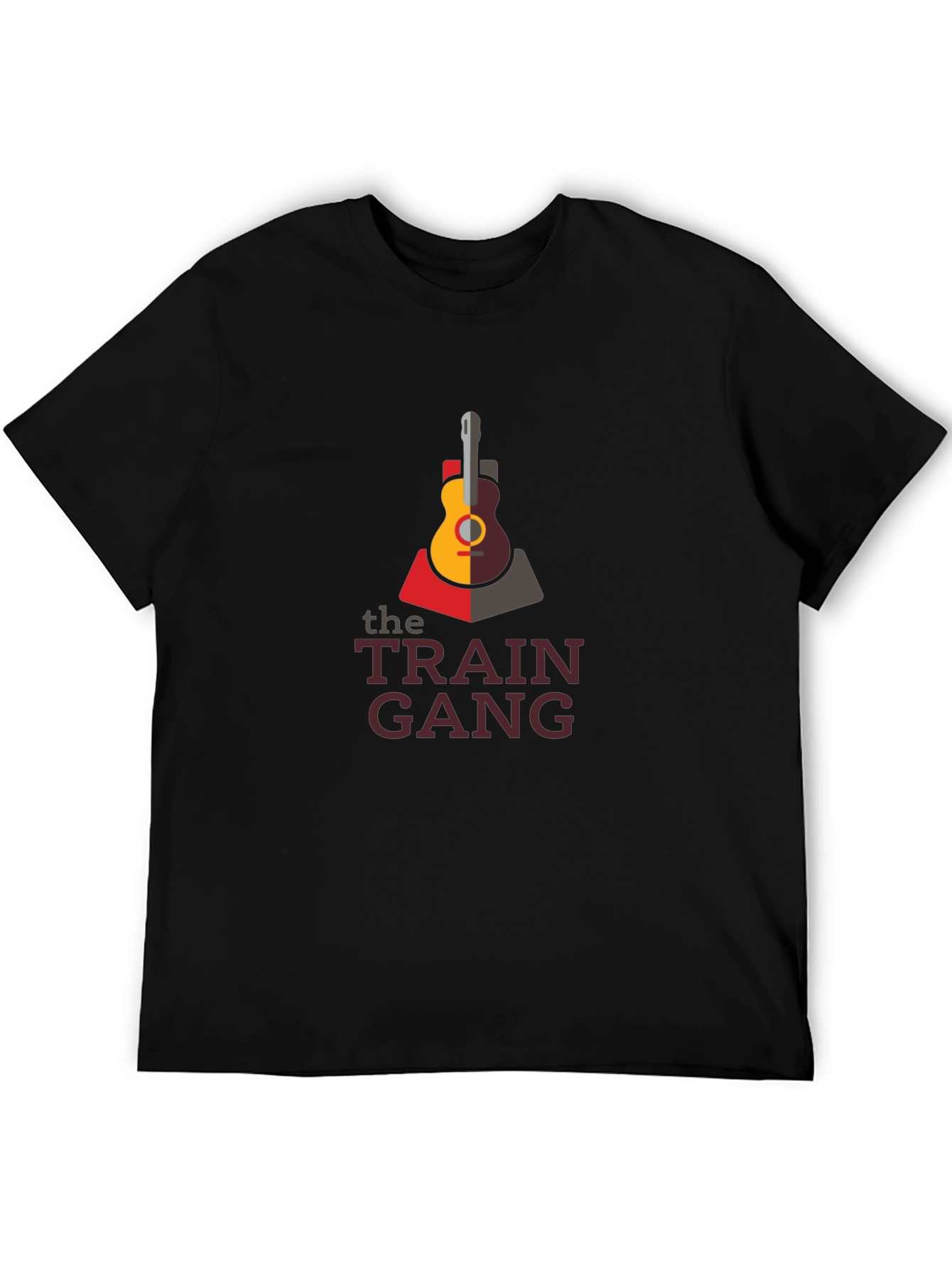 The Train Gang Graphic Tee - Black Cotton T-Shirt