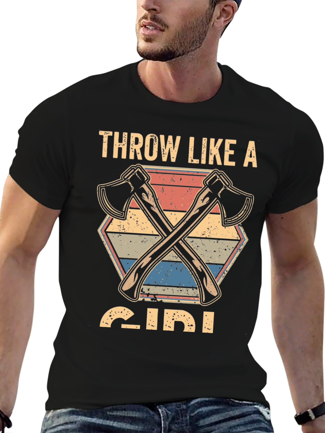 Throw Like A Girl Axe T-Shirt
