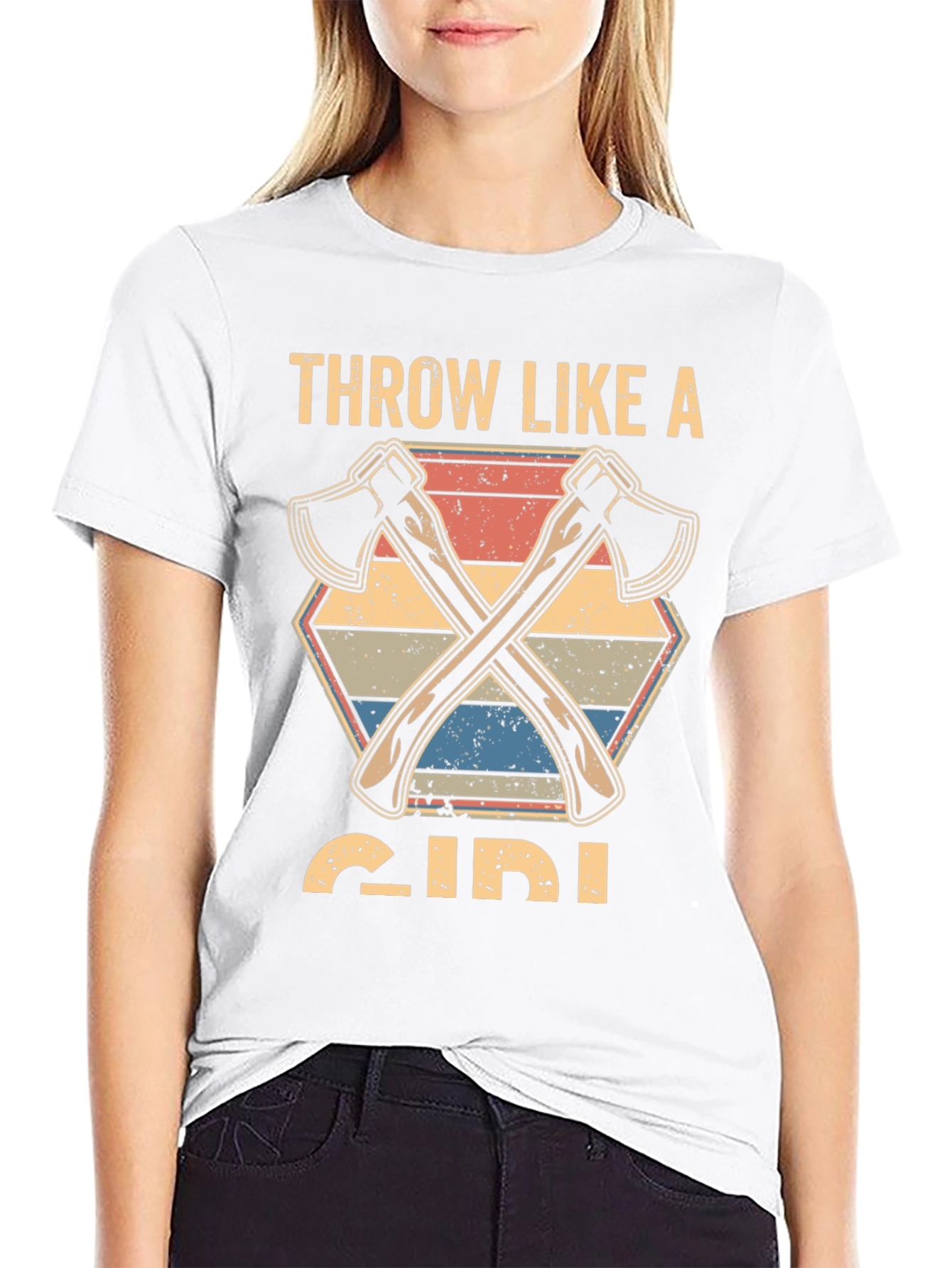 Throw Like A Girl Axe T-Shirt