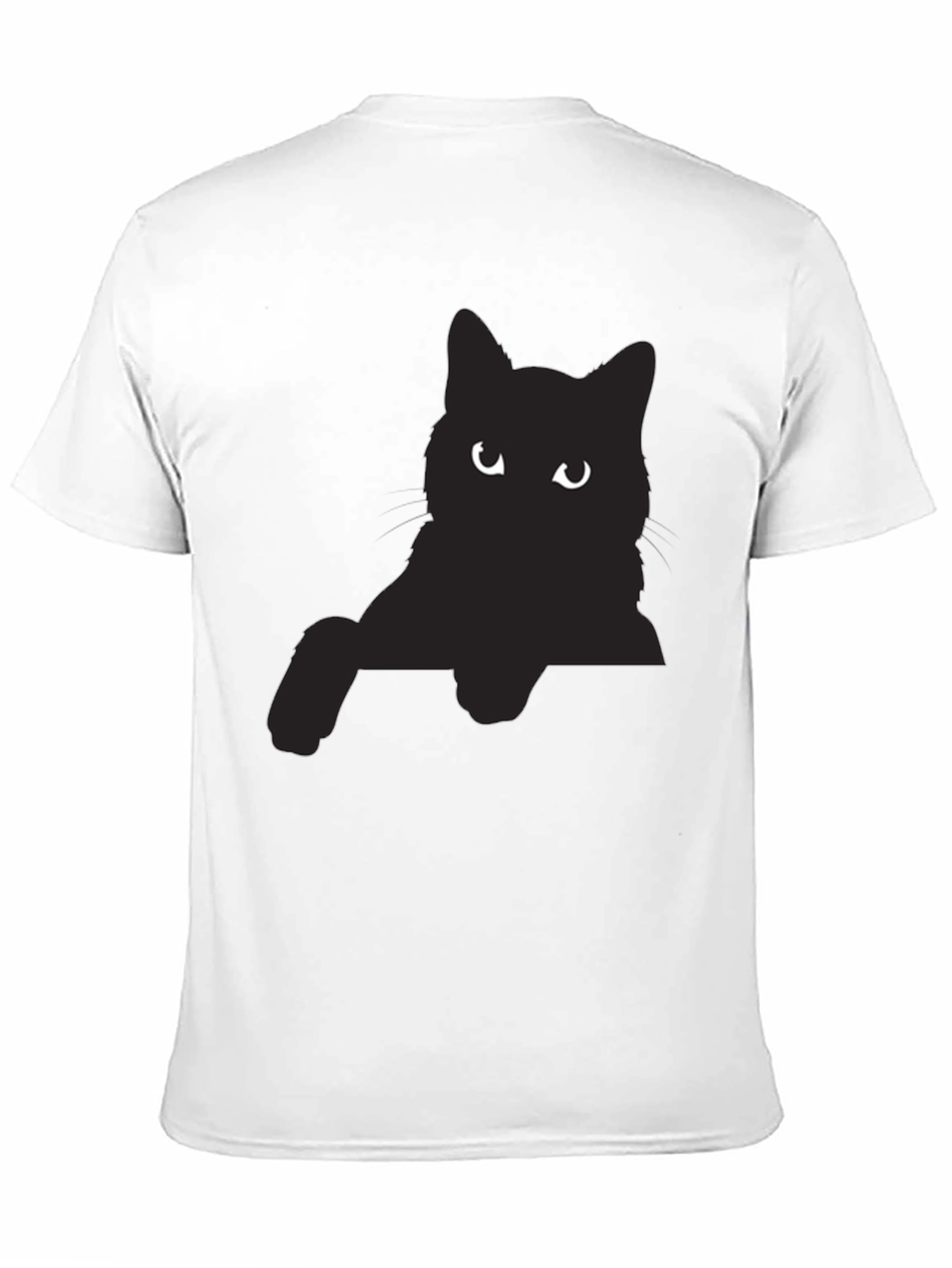 Black Cat Graphic Tee - Mens Casual T-Shirt