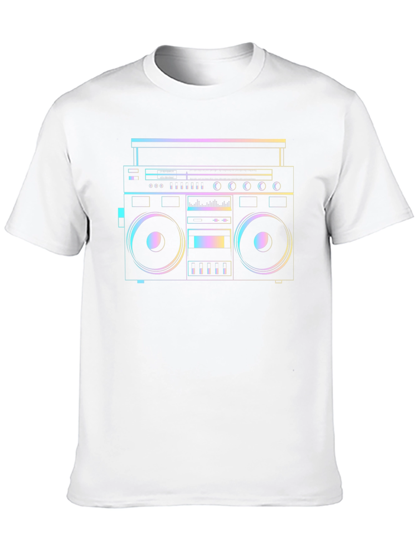 Retro Boombox Graphic Tee - Classic Cool