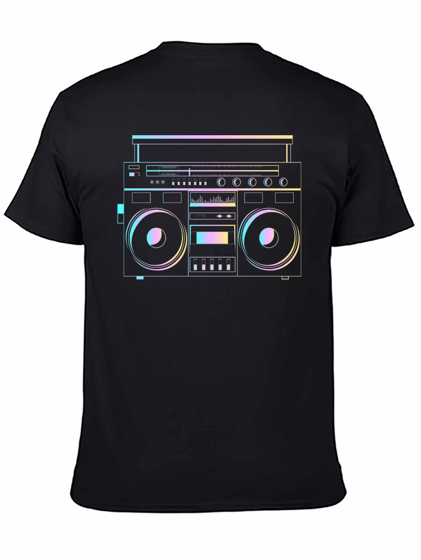 Retro Boombox Graphic Tee - Classic Cool