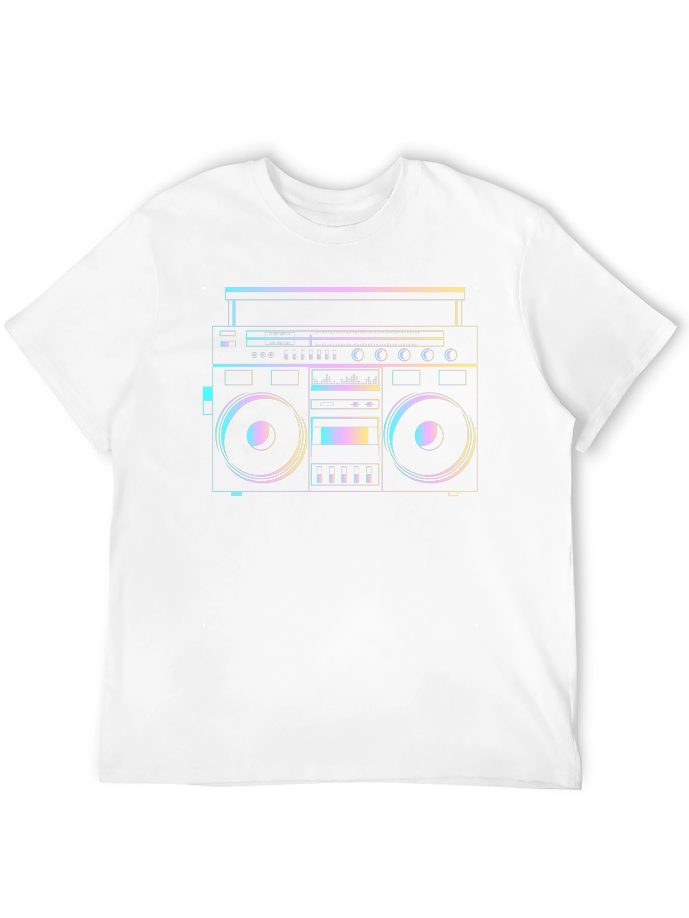 Retro Boombox Graphic Tee - Classic Cool