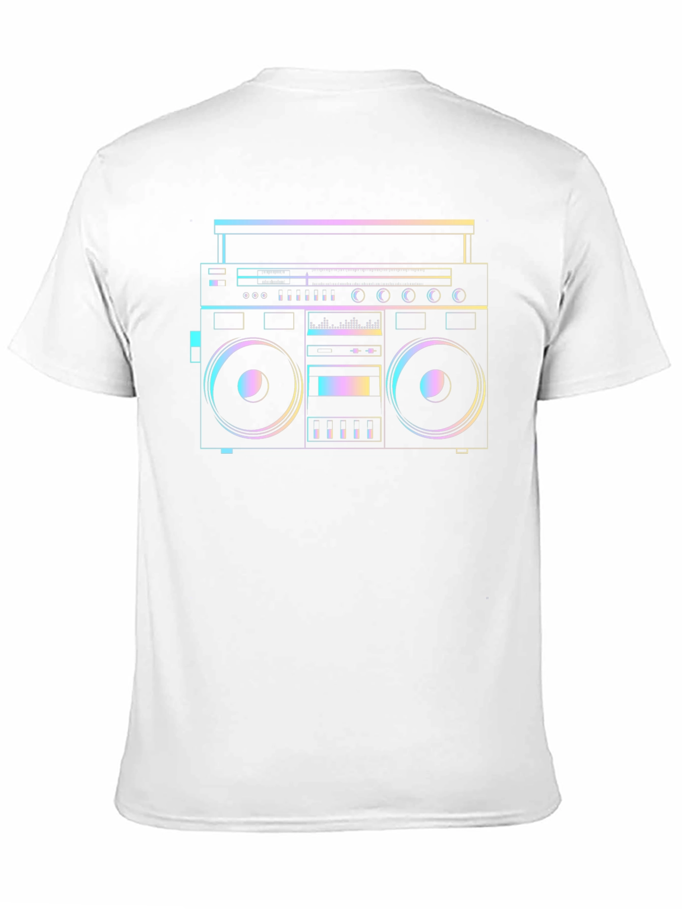 Retro Boombox Graphic Tee - Classic Cool