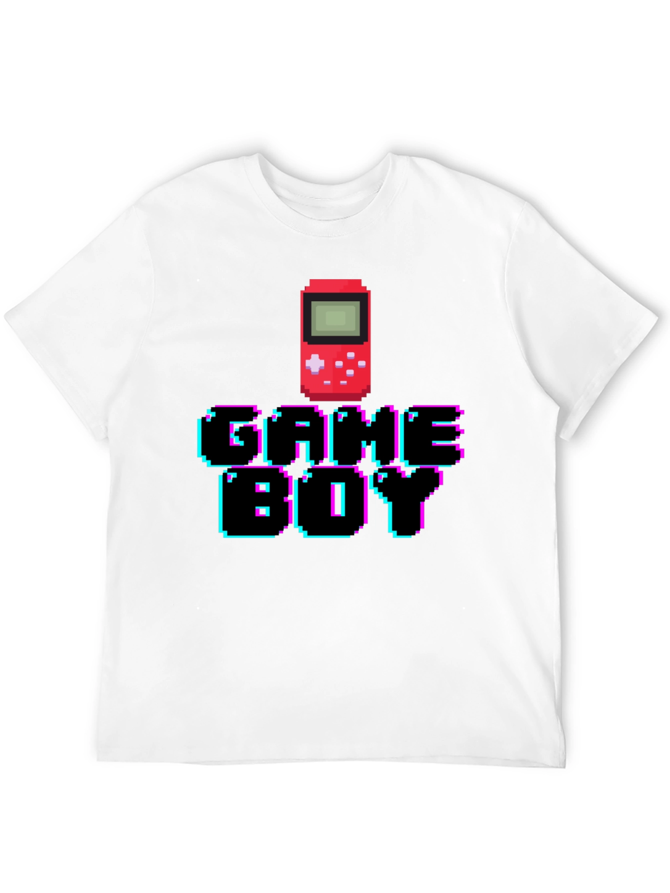 Pixel Game Boy Black T-Shirt