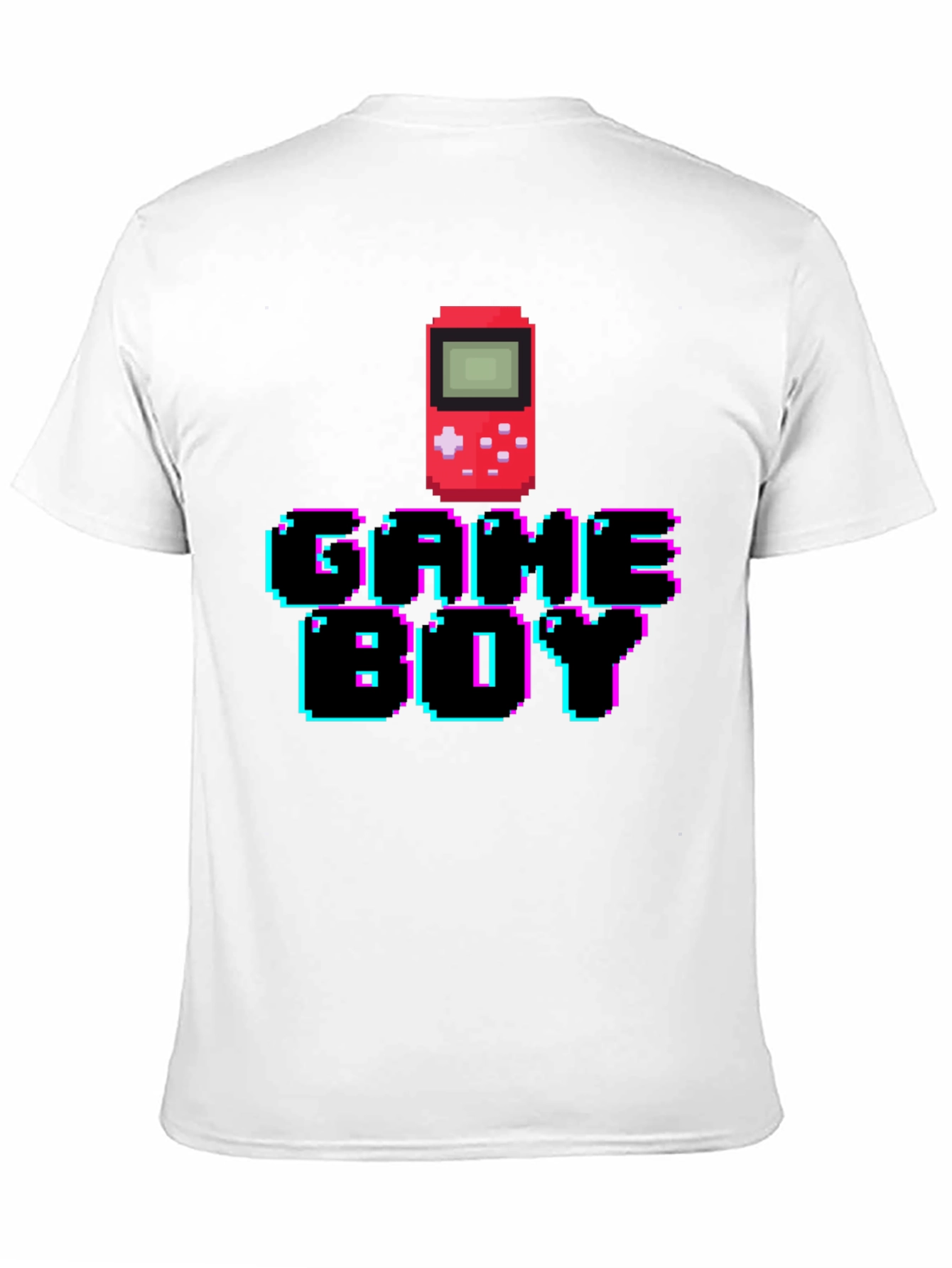 Pixel Game Boy Black T-Shirt