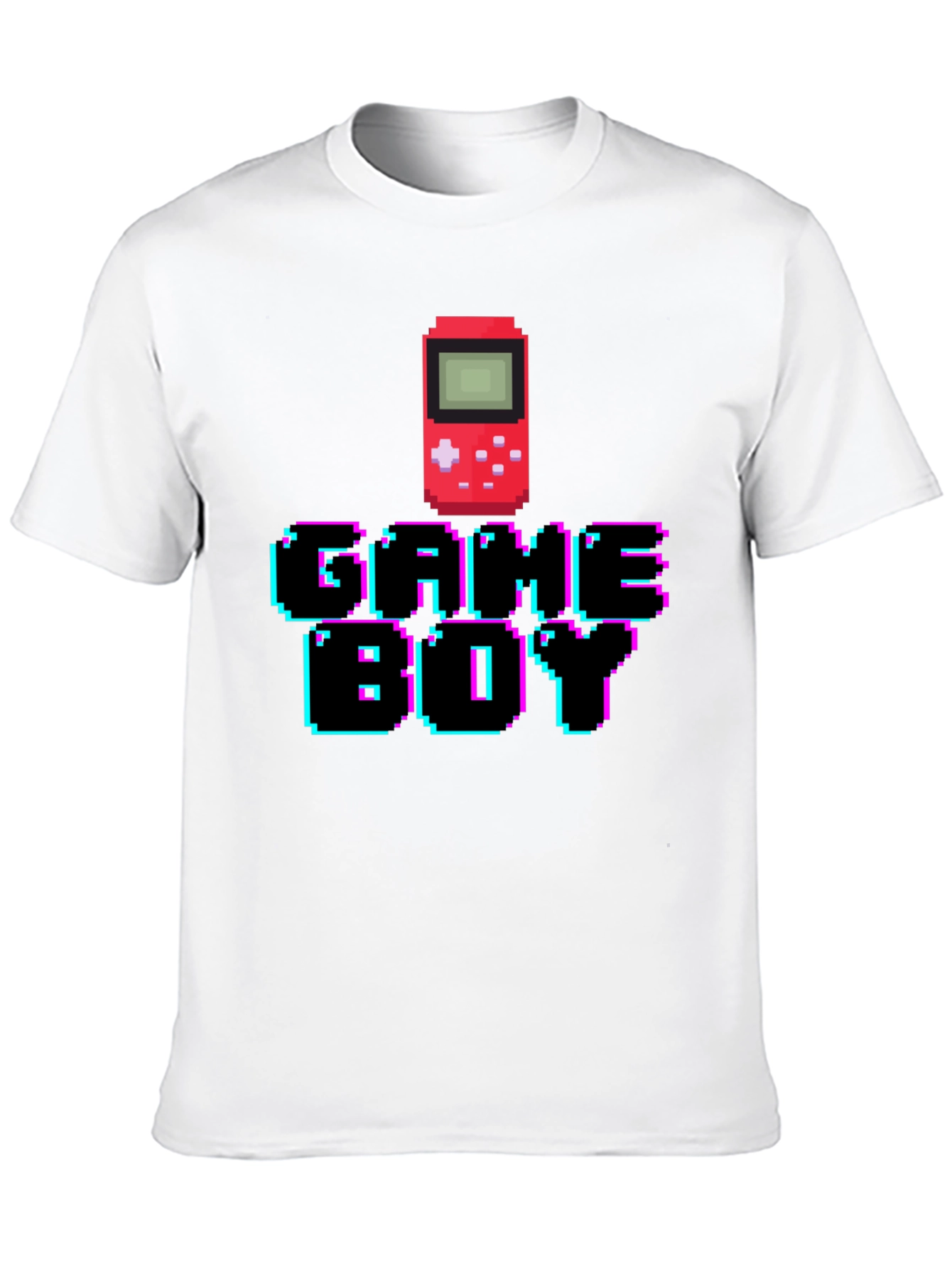Pixel Game Boy Black T-Shirt