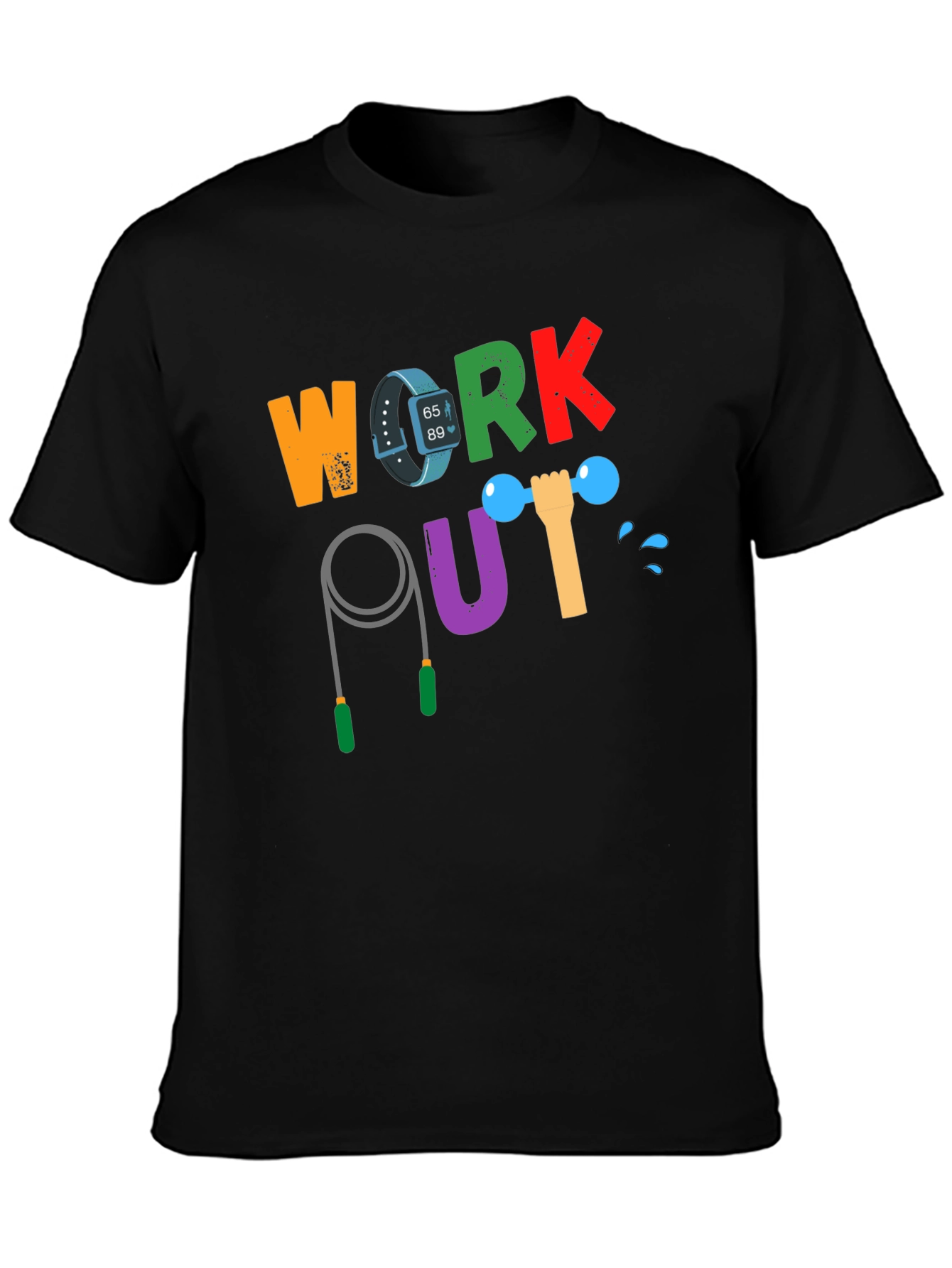 Workout Graphic Tee - Fitness Motivation Shirt