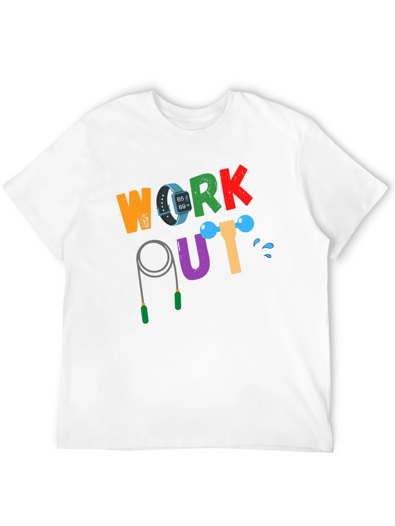 Workout Graphic Tee - Fitness Motivation Shirt