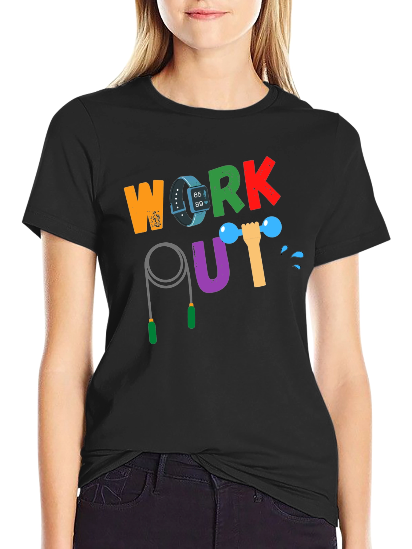 Workout Graphic Tee - Fitness Motivation Shirt