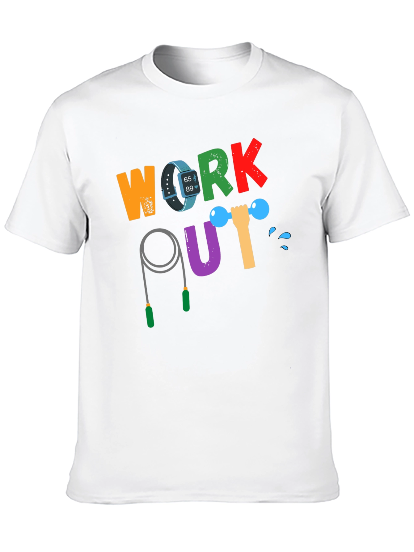 Workout Graphic Tee - Fitness Motivation Shirt