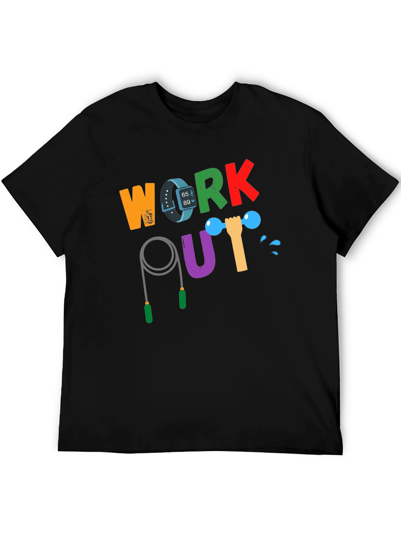 Workout Graphic Tee - Fitness Motivation Shirt