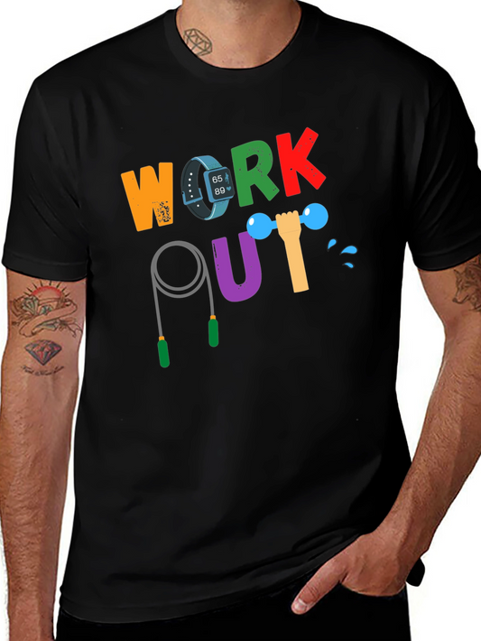 Workout Graphic Tee - Fitness Motivation Shirt