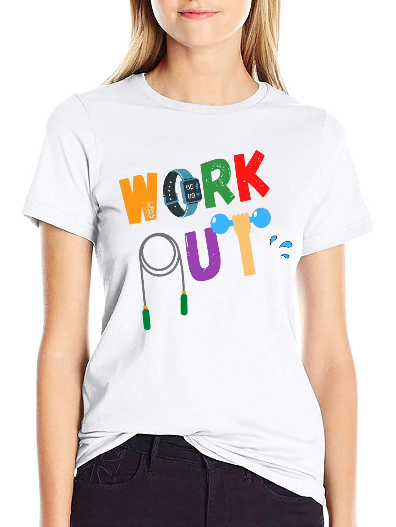 Workout Graphic Tee - Fitness Motivation Shirt