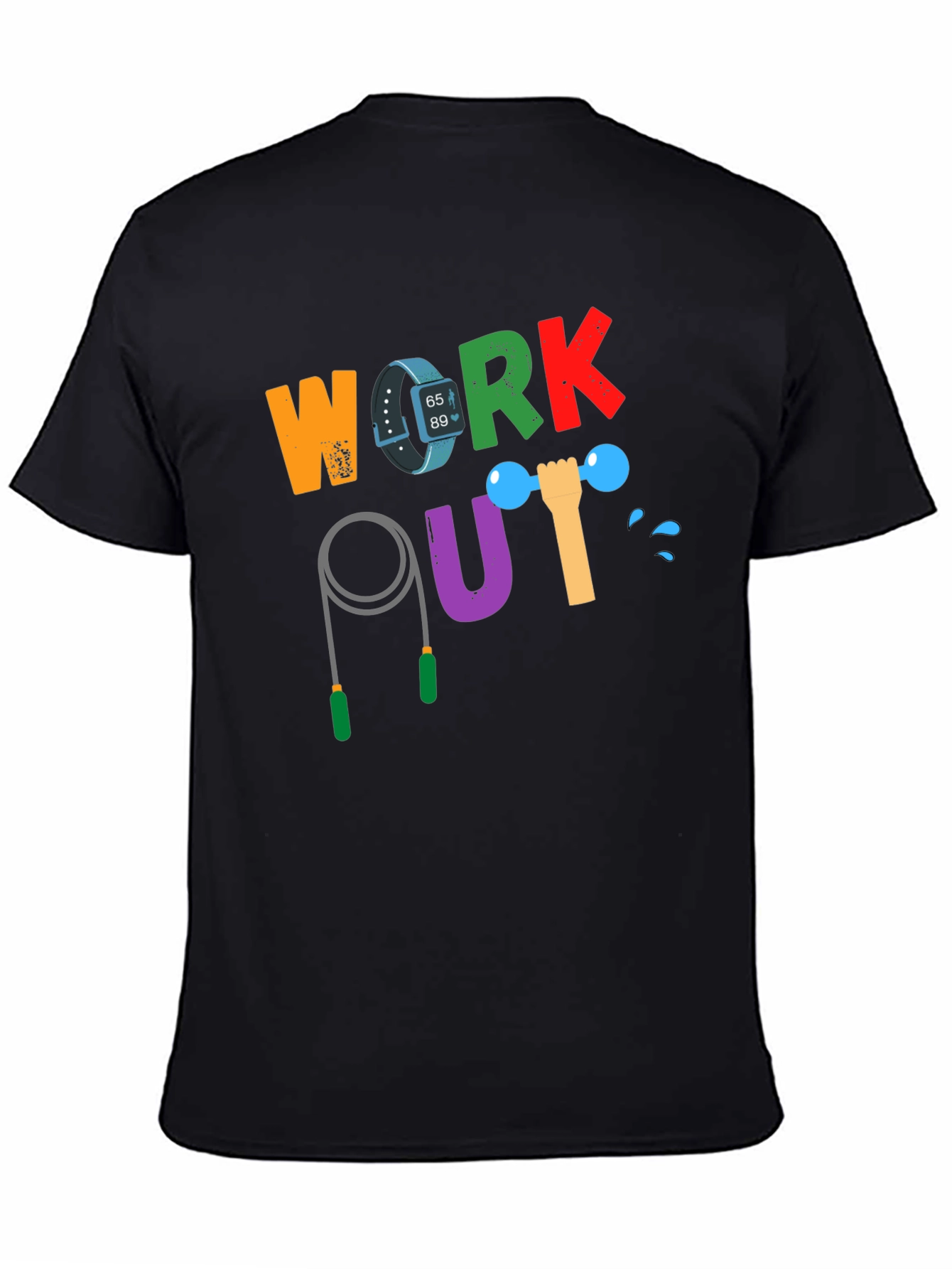 Workout Graphic Tee - Fitness Motivation Shirt