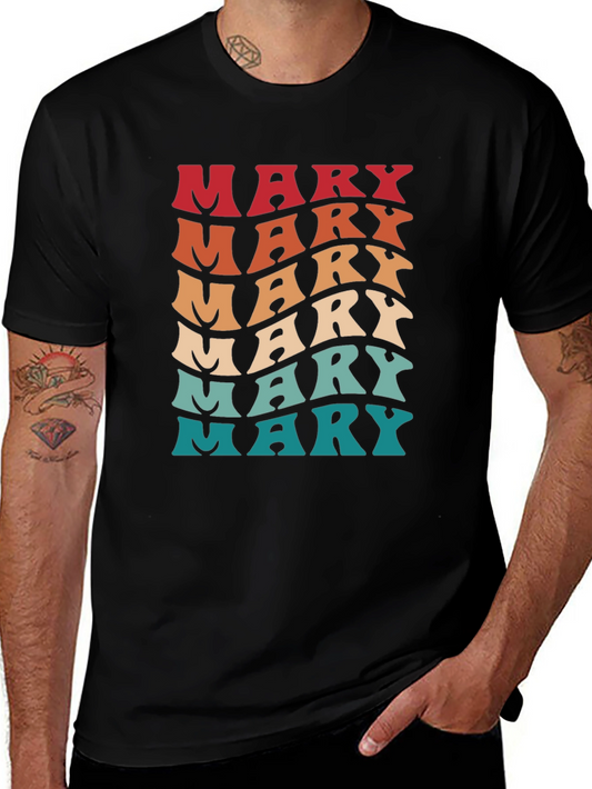Retro Mary Graphic Tee - Vintage Style Comfort