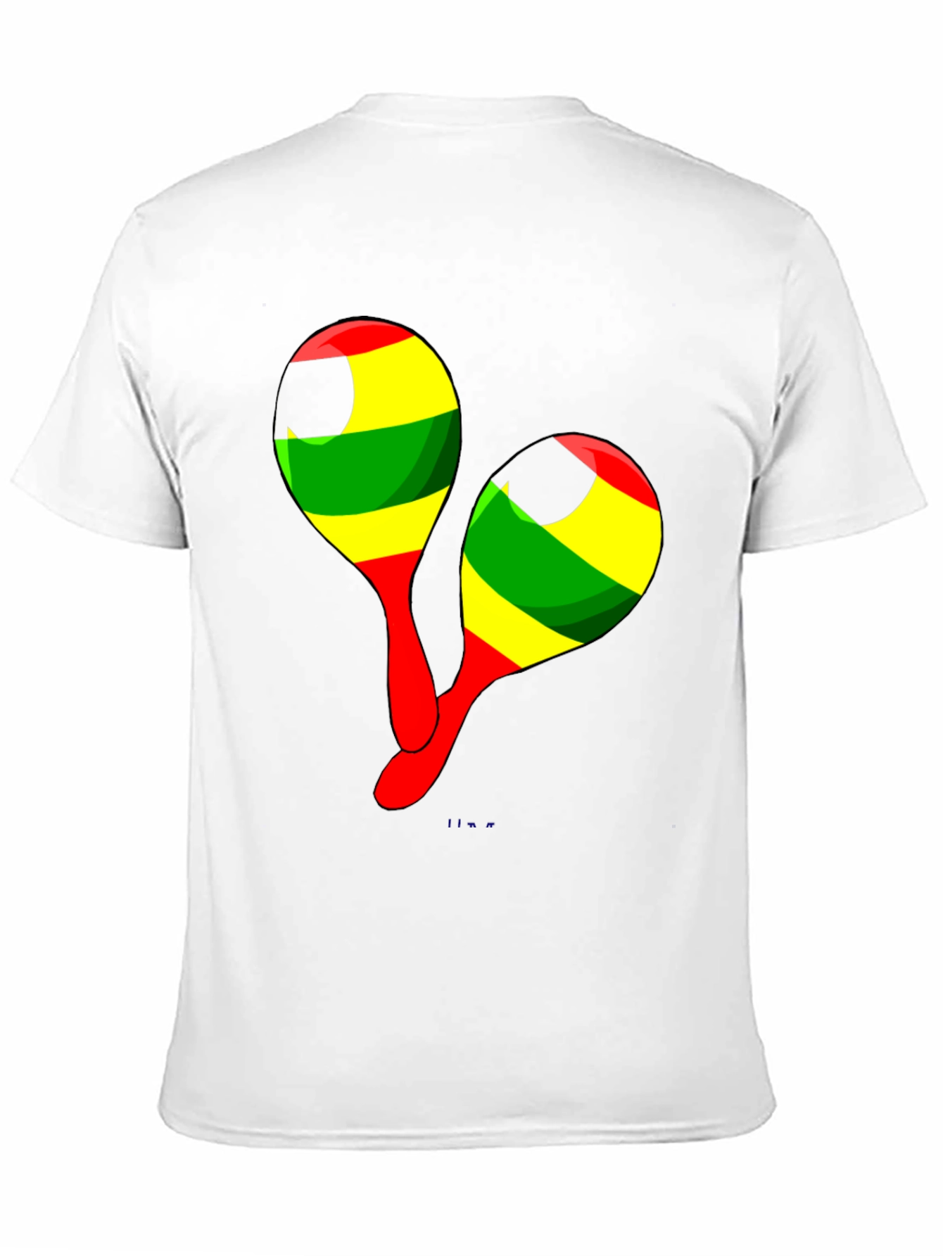 Rasta Maracas Graphic Tee - Reggae Music Shirt