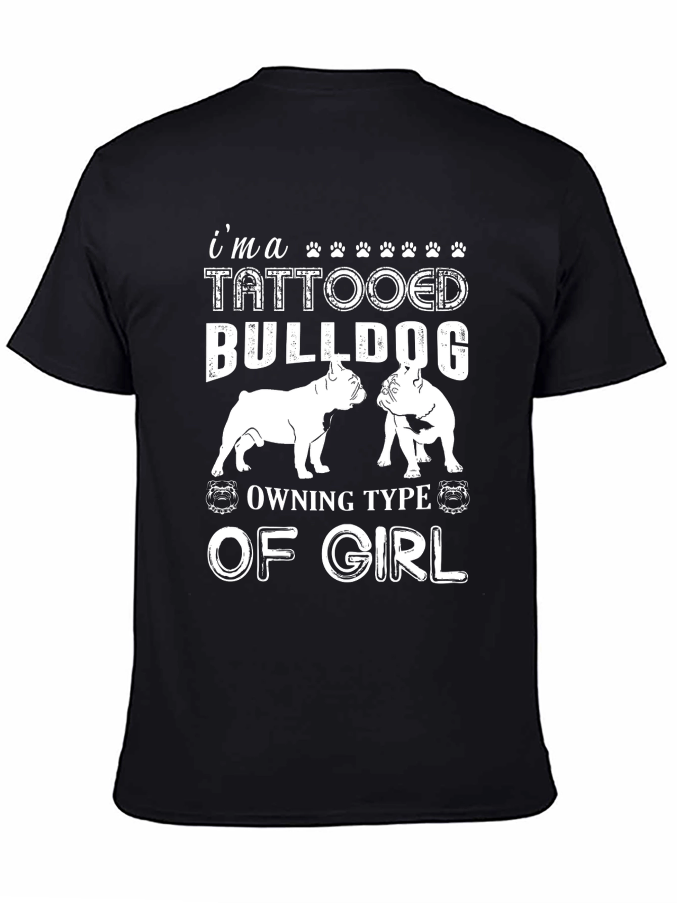 Tattooed Bulldog Girl T-Shirt