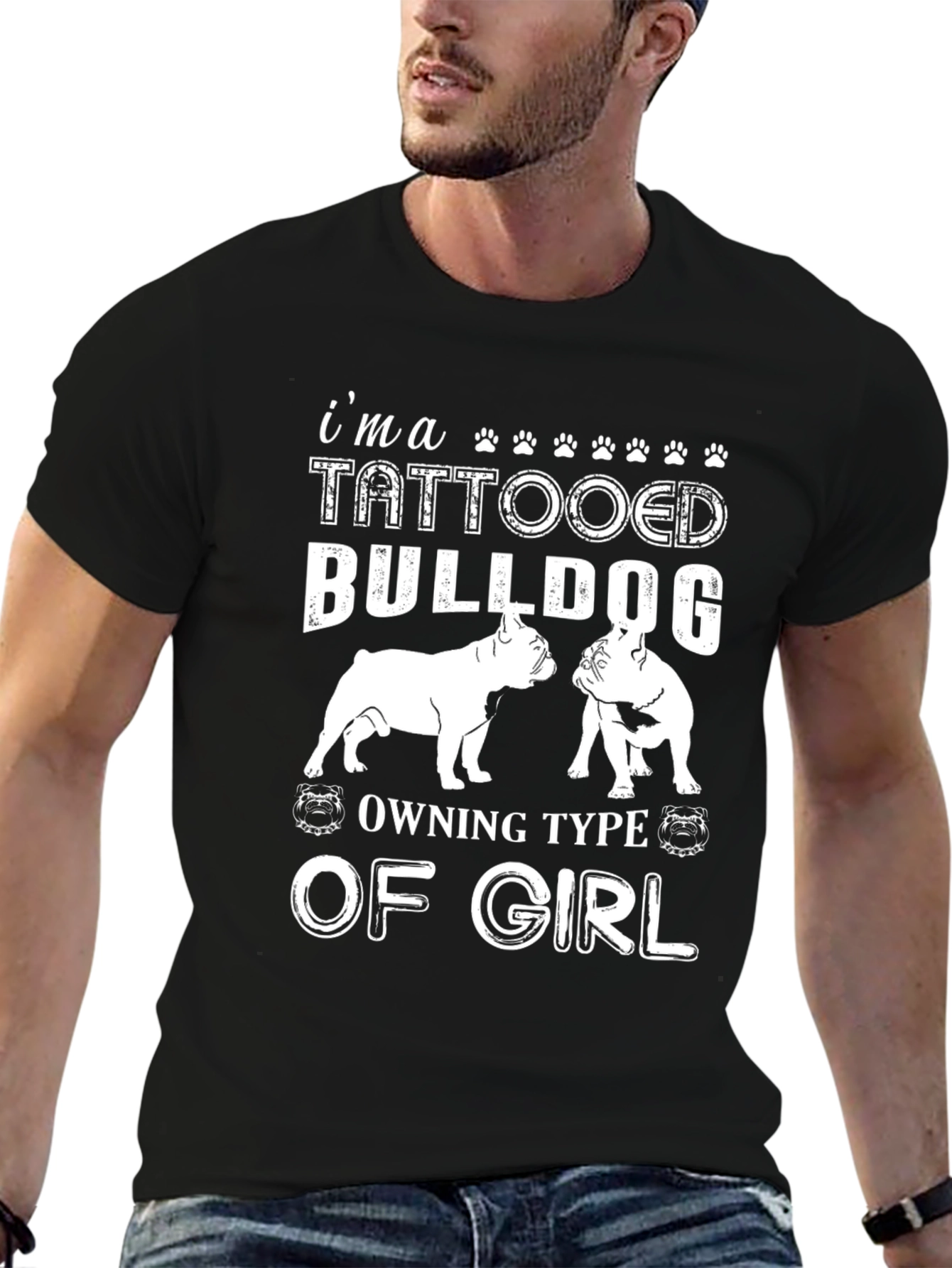 Tattooed Bulldog Girl T-Shirt