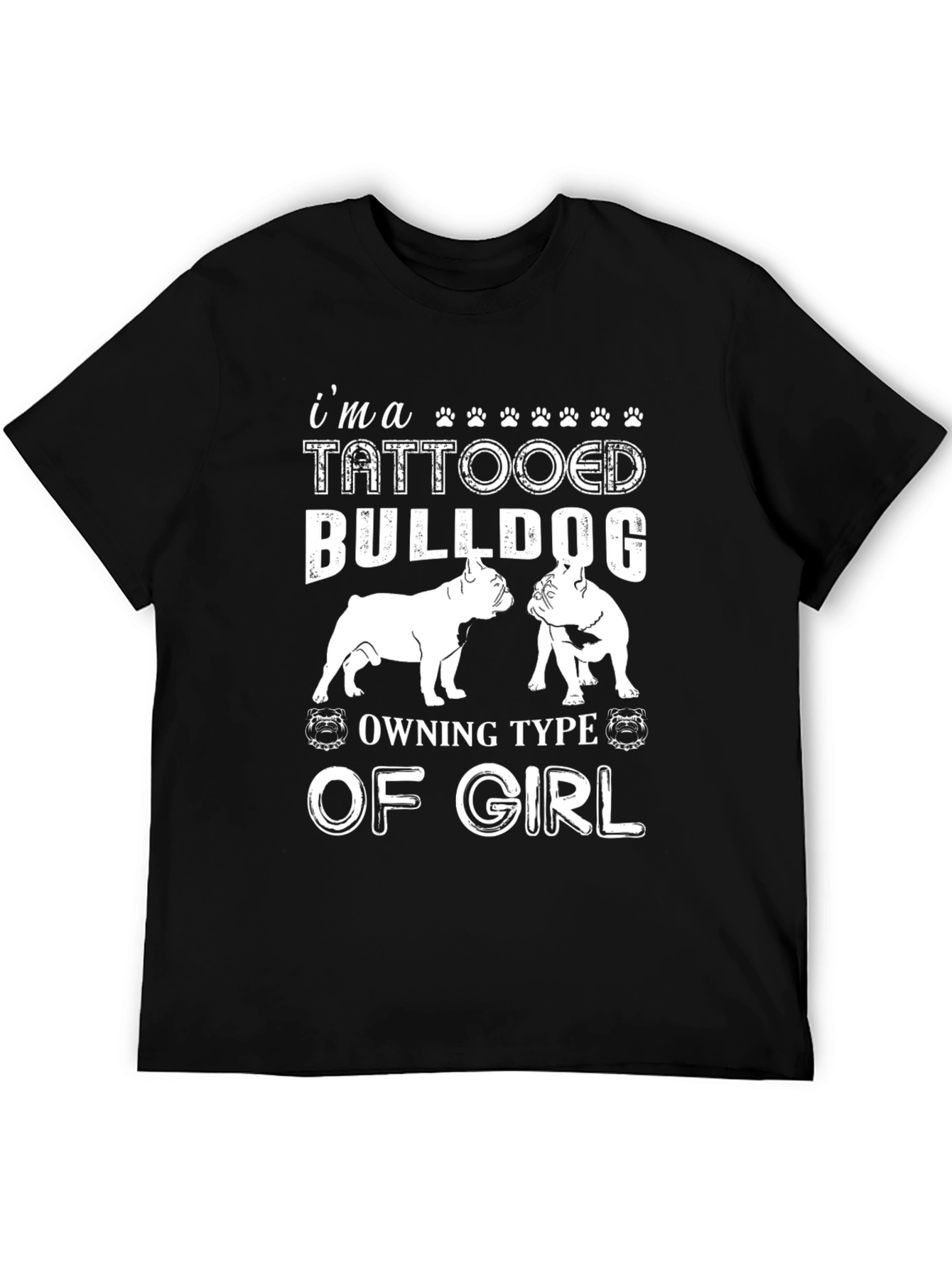 Tattooed Bulldog Girl T-Shirt