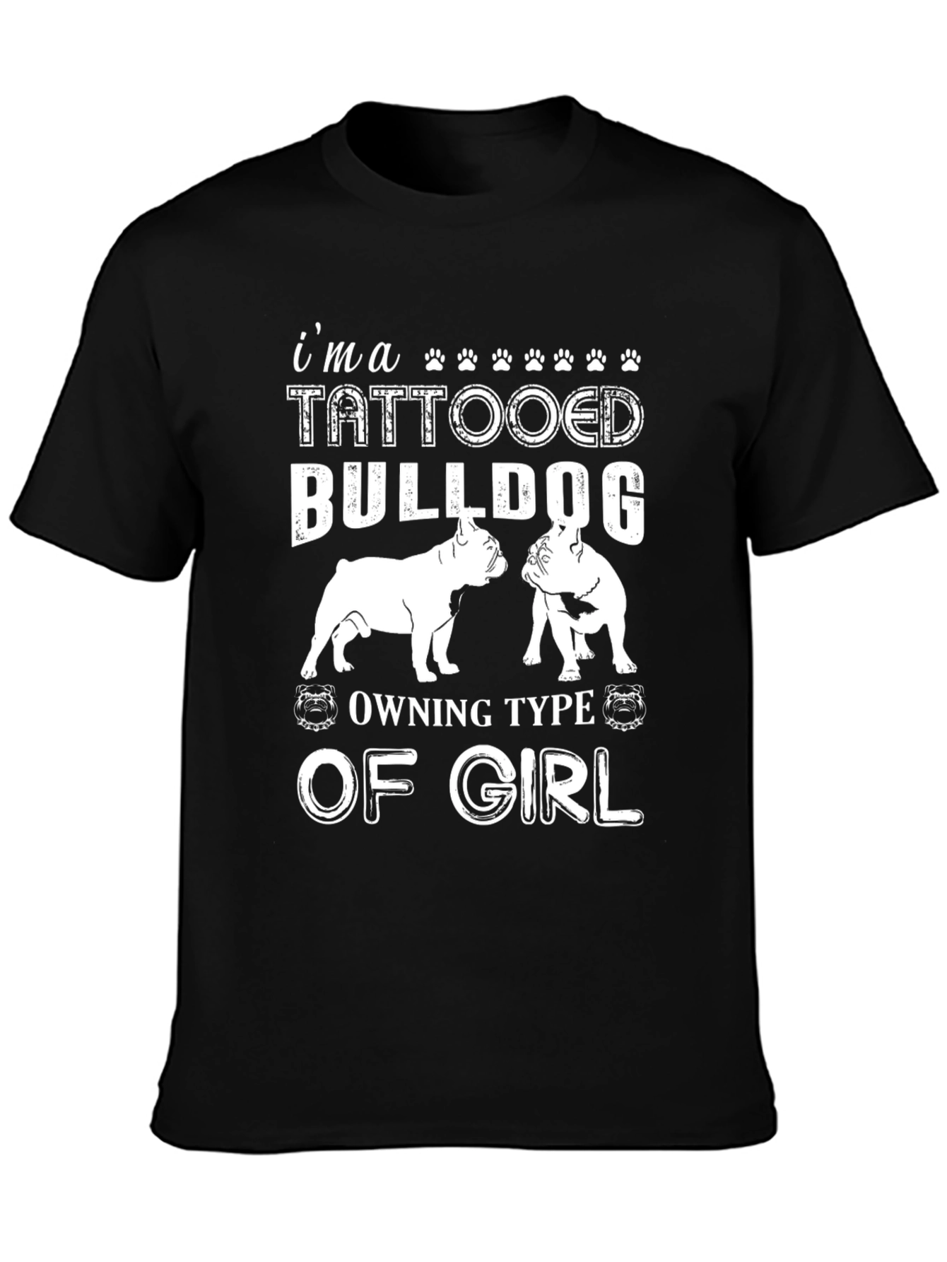 Tattooed Bulldog Girl T-Shirt