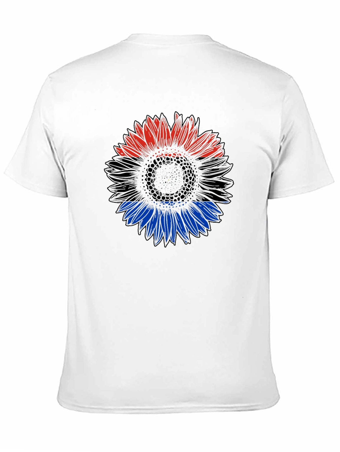 Ukraine Flag Sunflower Black T-Shirt