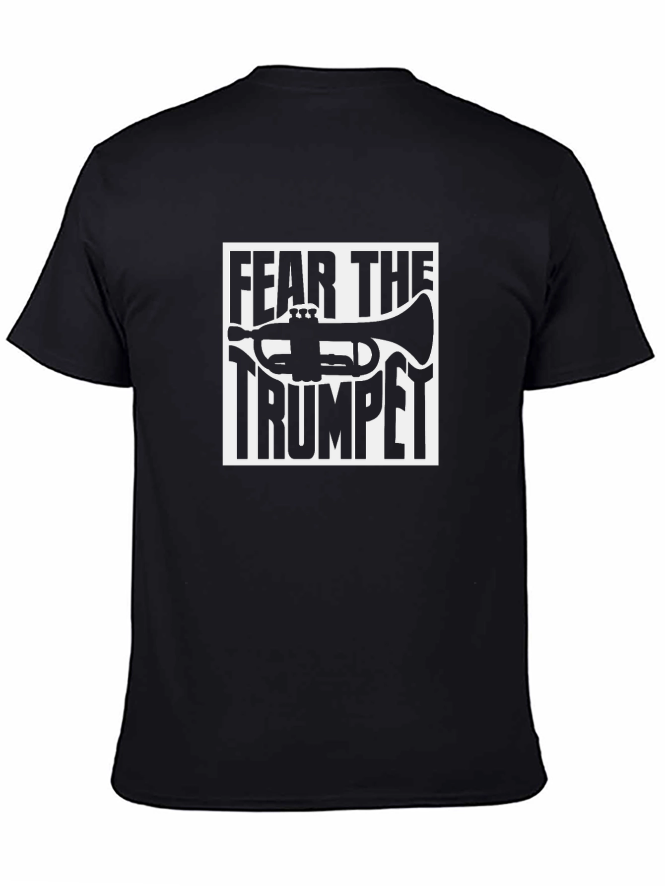 Fear the Trumpet Graphic Tee - Black Cotton T-Shirt