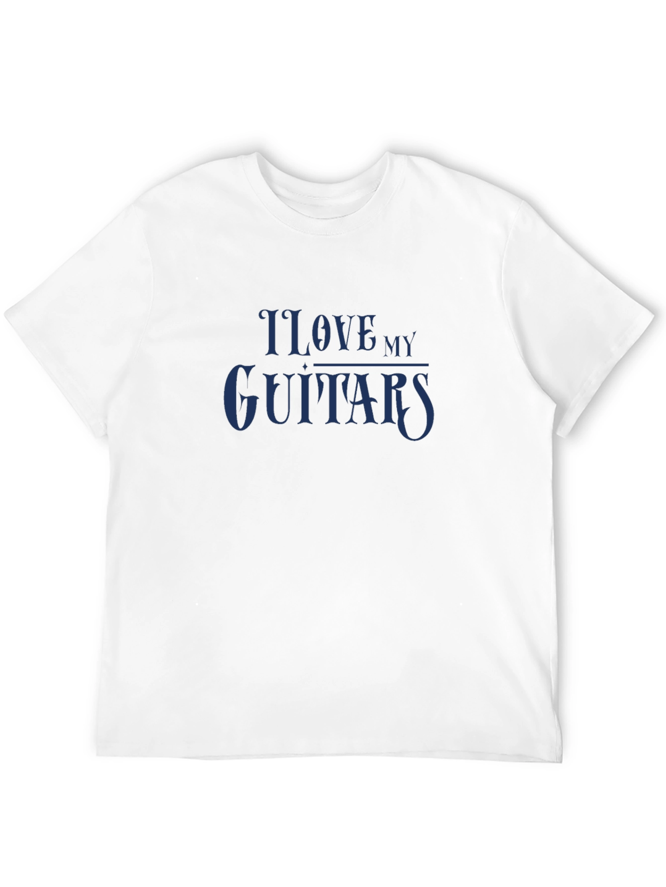 I Love My Guitars Graphic T-Shirt - Classic Style