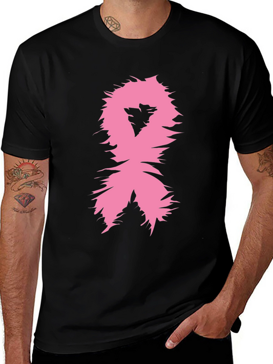 Pink Ribbon Awareness T-Shirt - Black