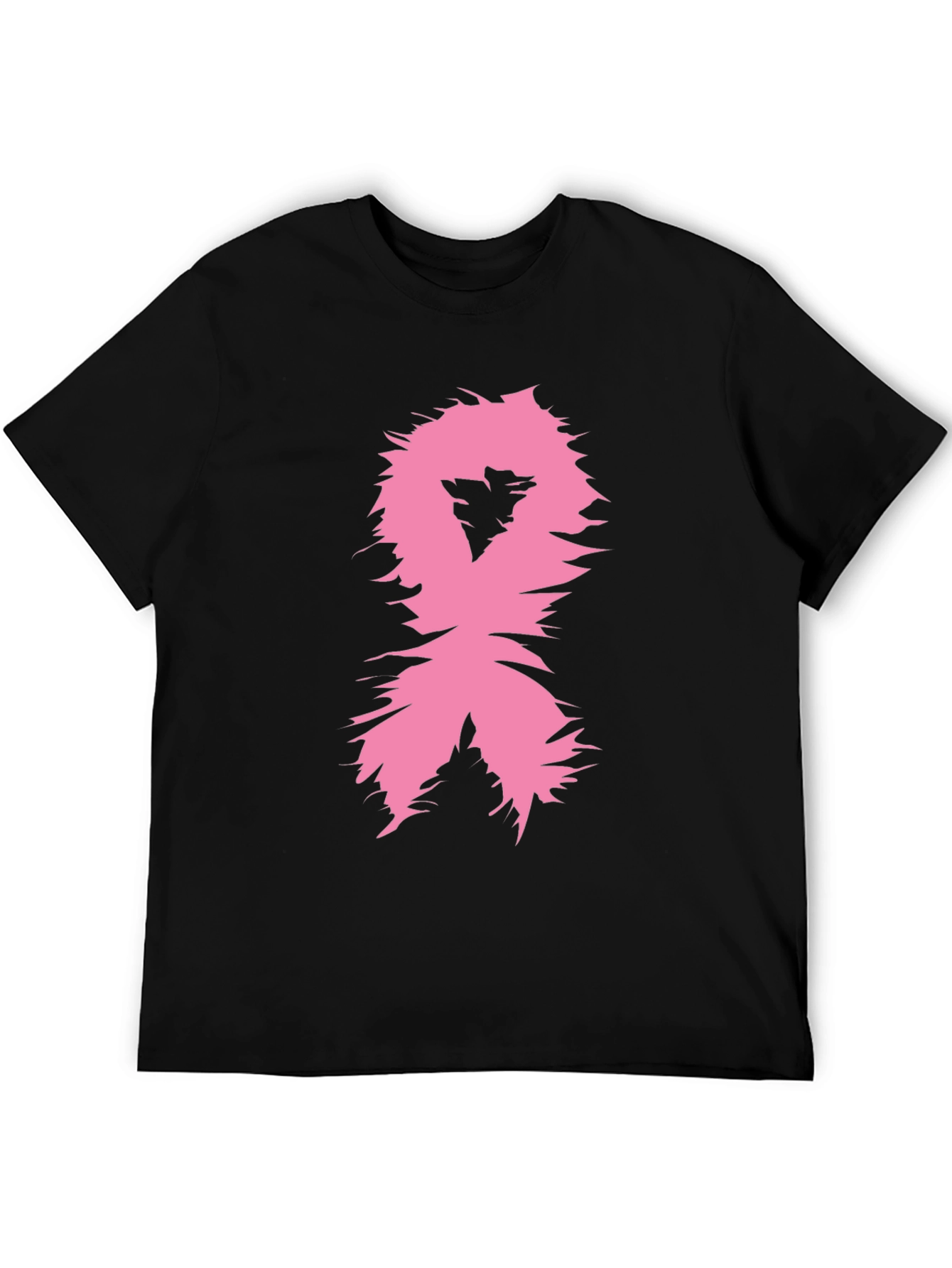 Pink Ribbon Awareness T-Shirt - Black