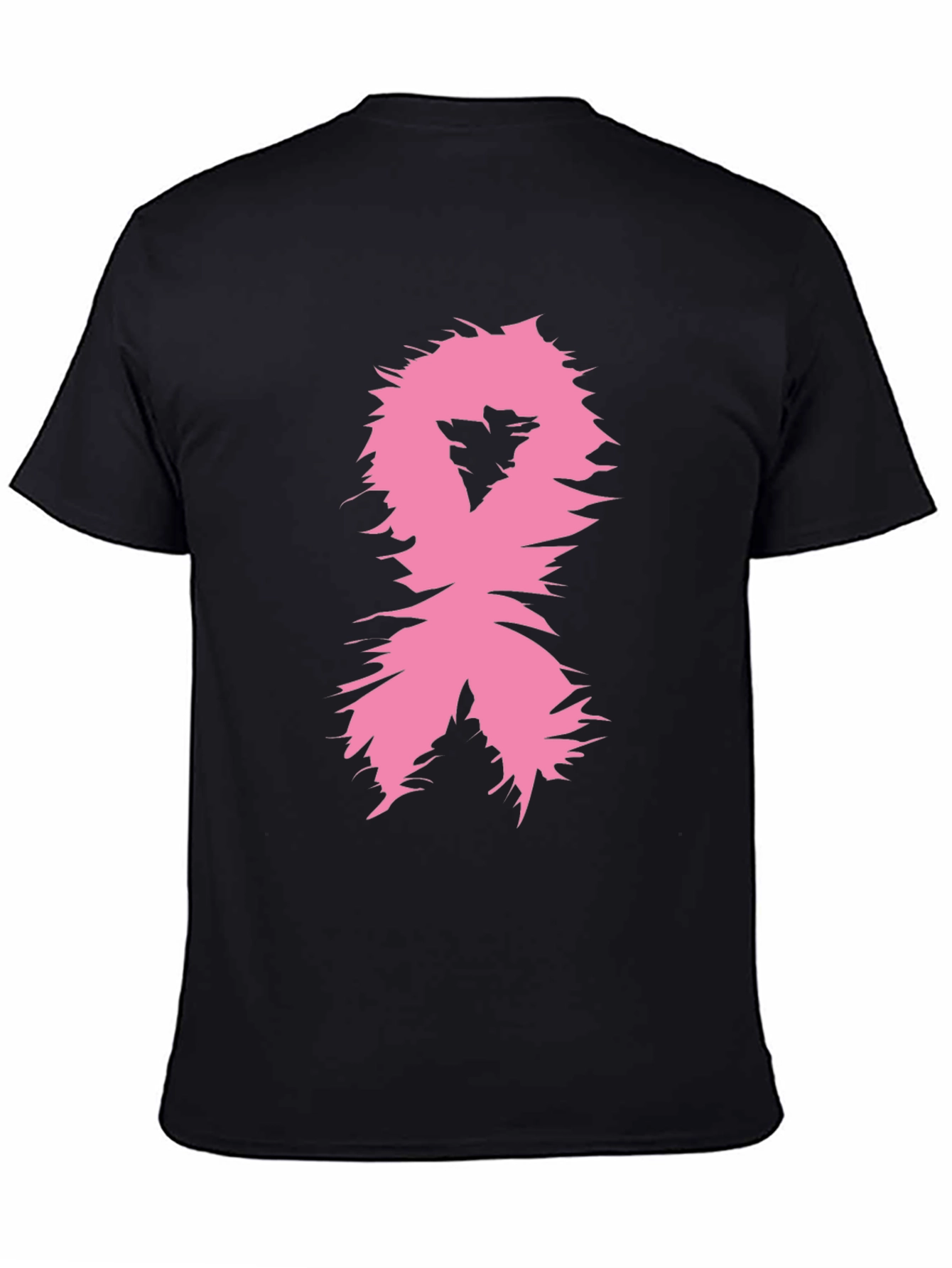 Pink Ribbon Awareness T-Shirt - Black