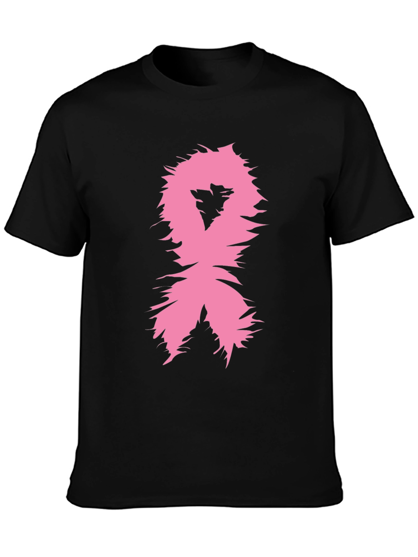 Pink Ribbon Awareness T-Shirt - Black