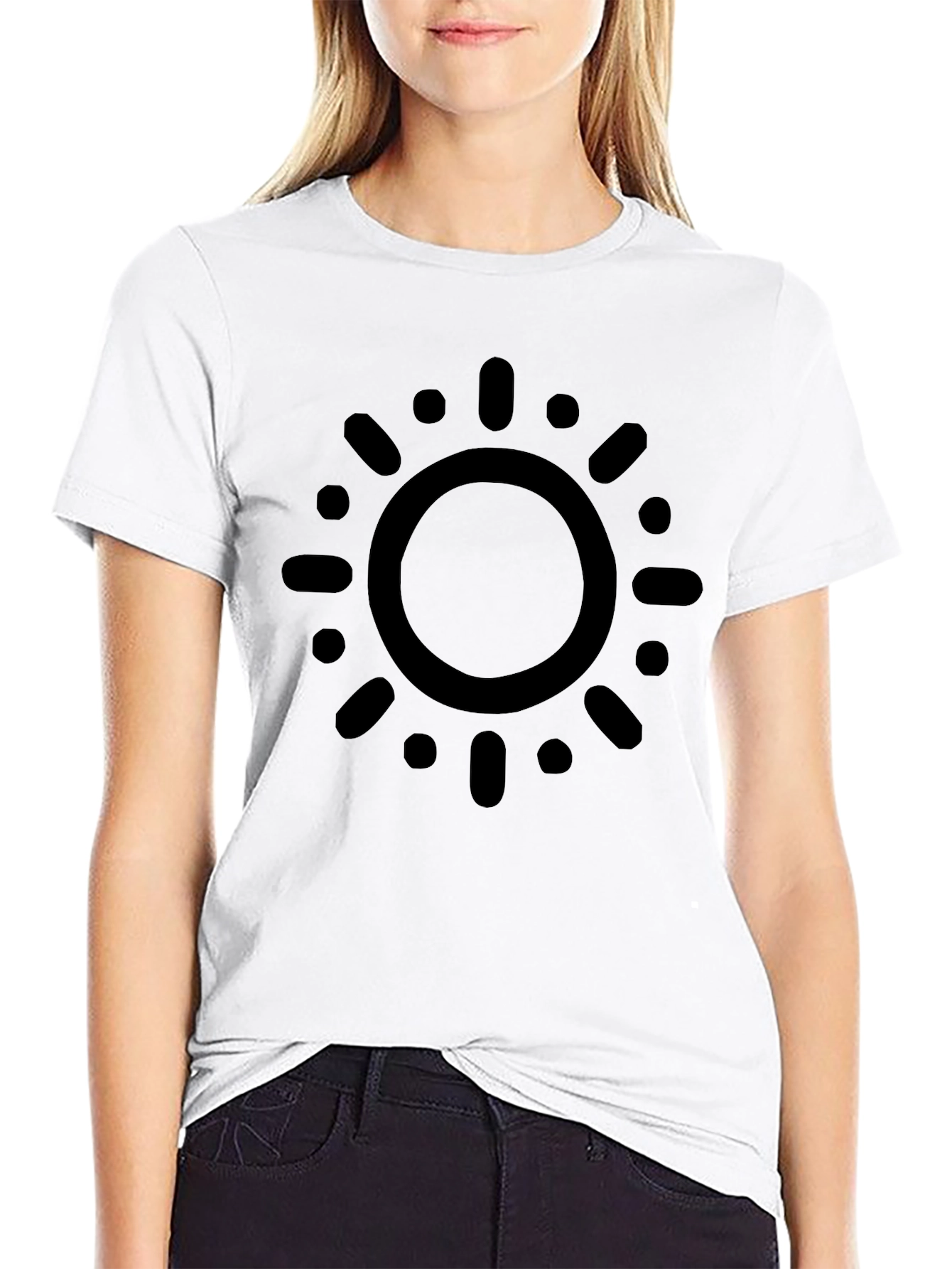 Black Sun Graphic Tee - Modern Style