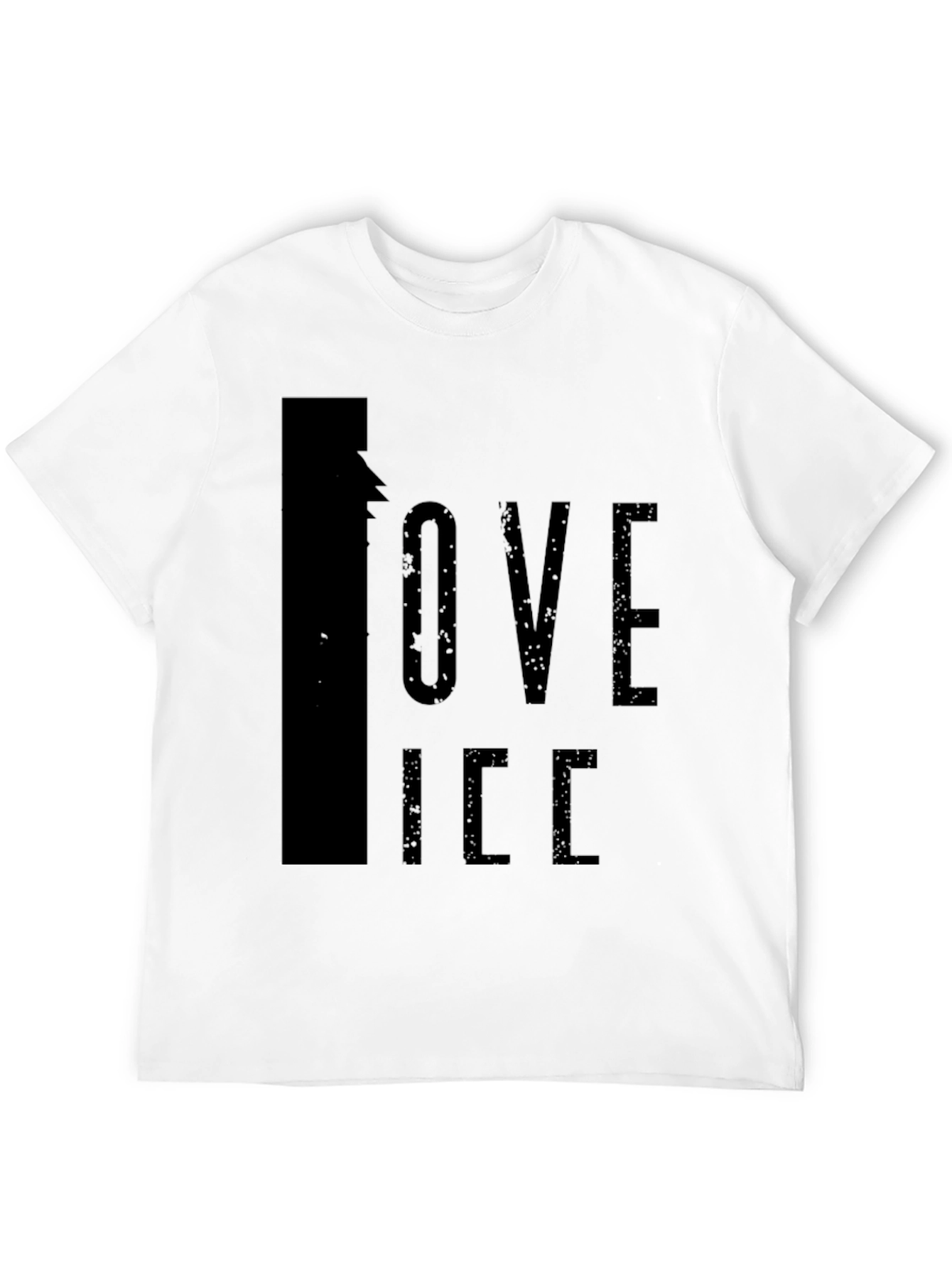 I Love Ice Black Graphic Tee
