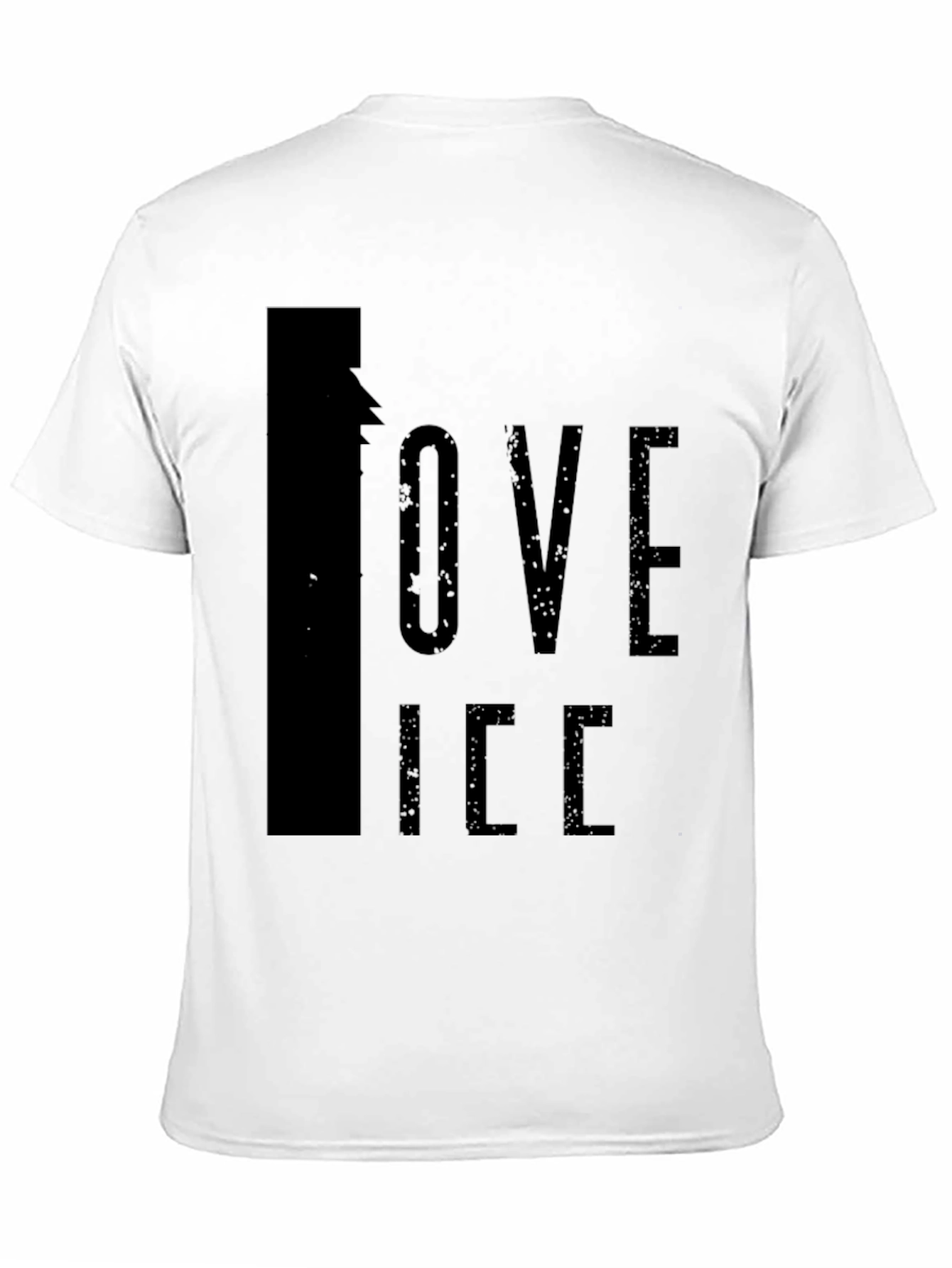I Love Ice Black Graphic Tee