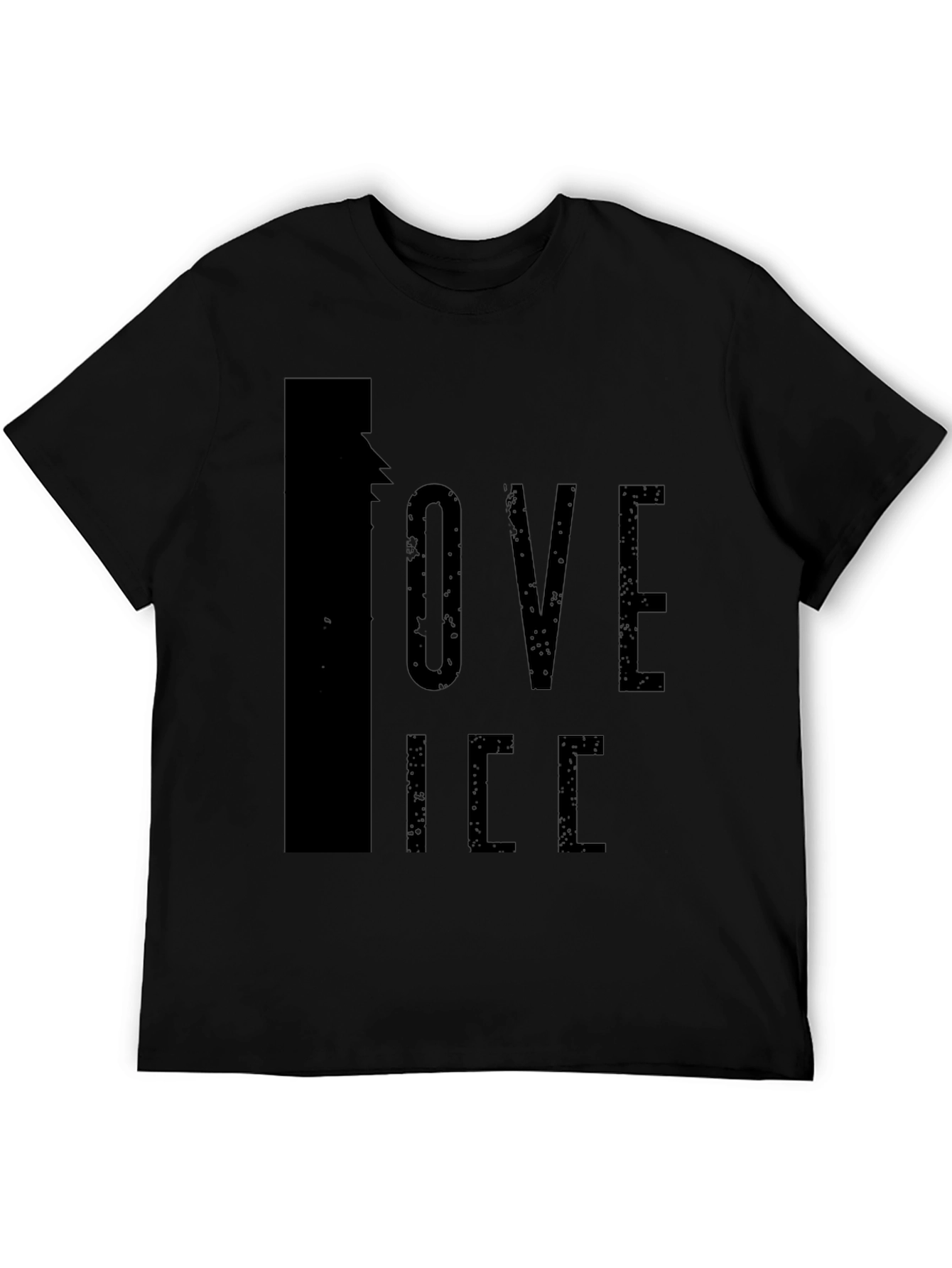 I Love Ice Black Graphic Tee