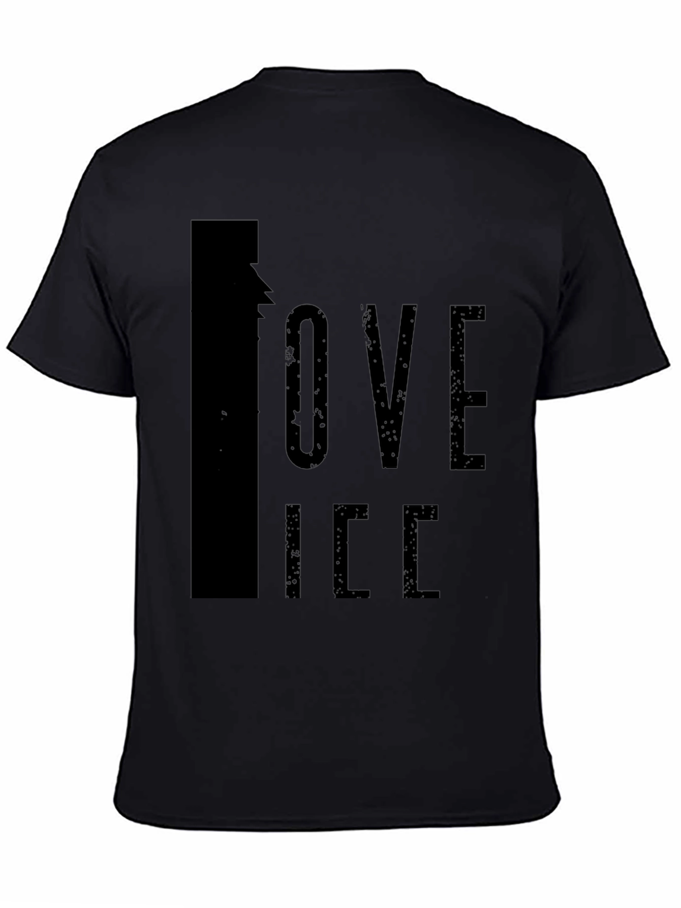 I Love Ice Black Graphic Tee