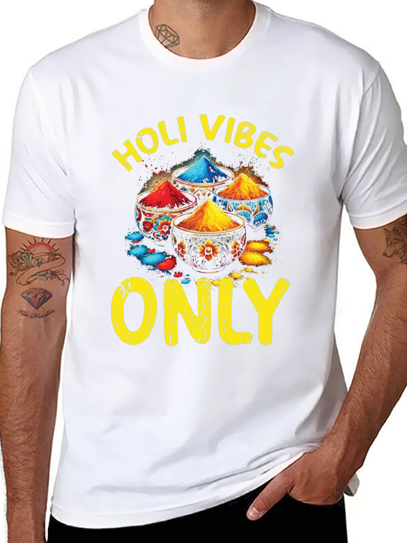 Holi Vibes Only Graphic Tee