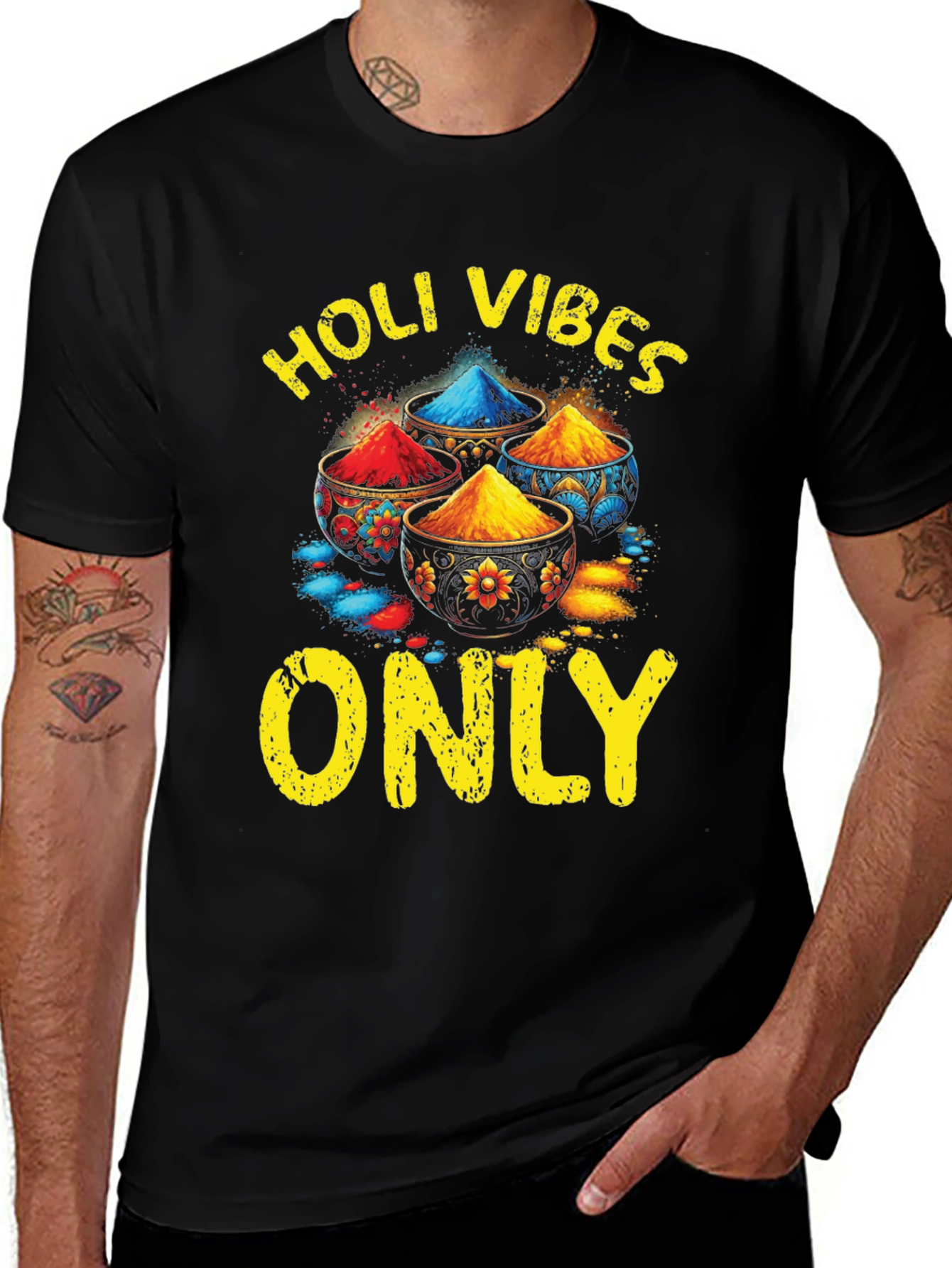 Holi Vibes Only Graphic Tee