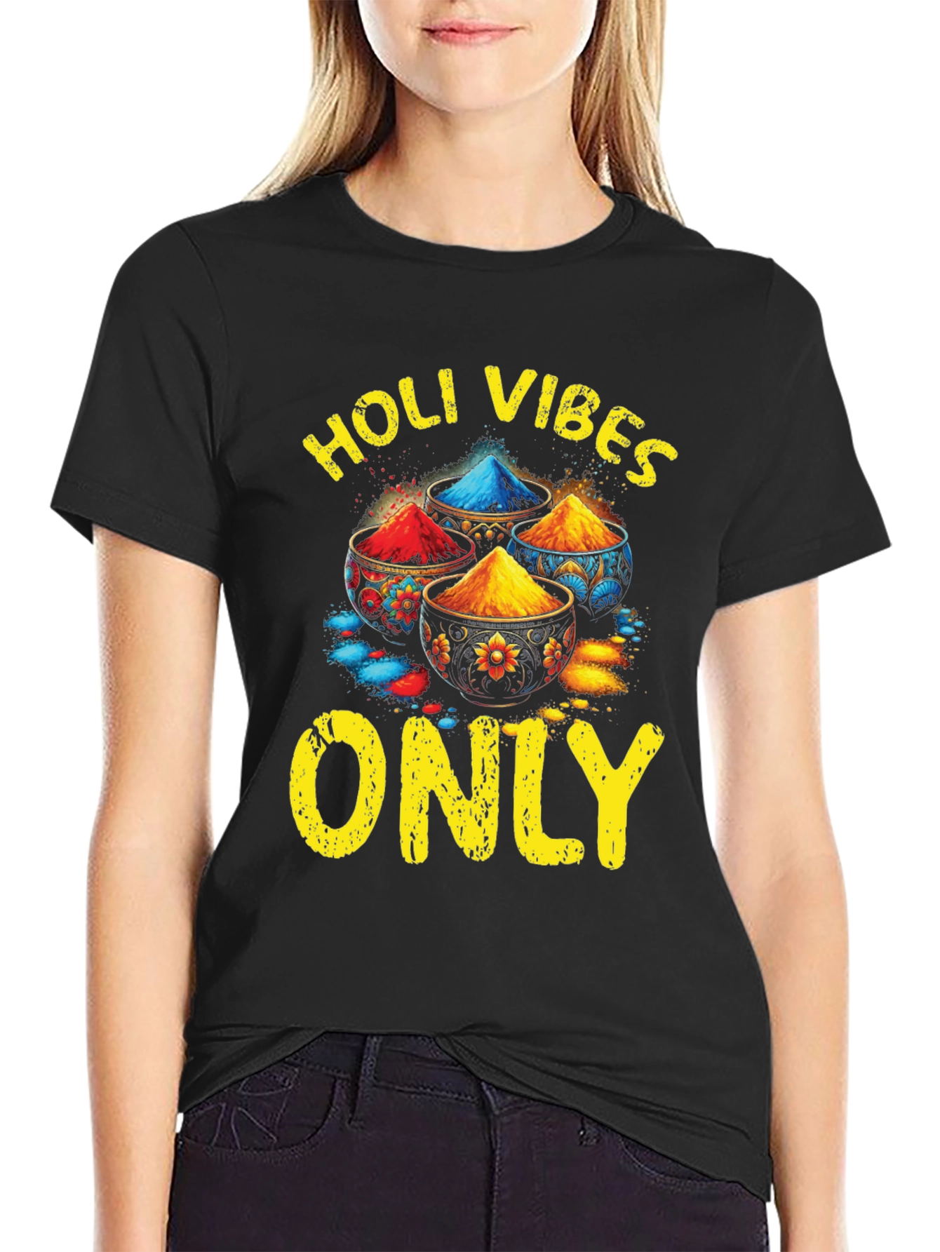 Holi Vibes Only Graphic Tee