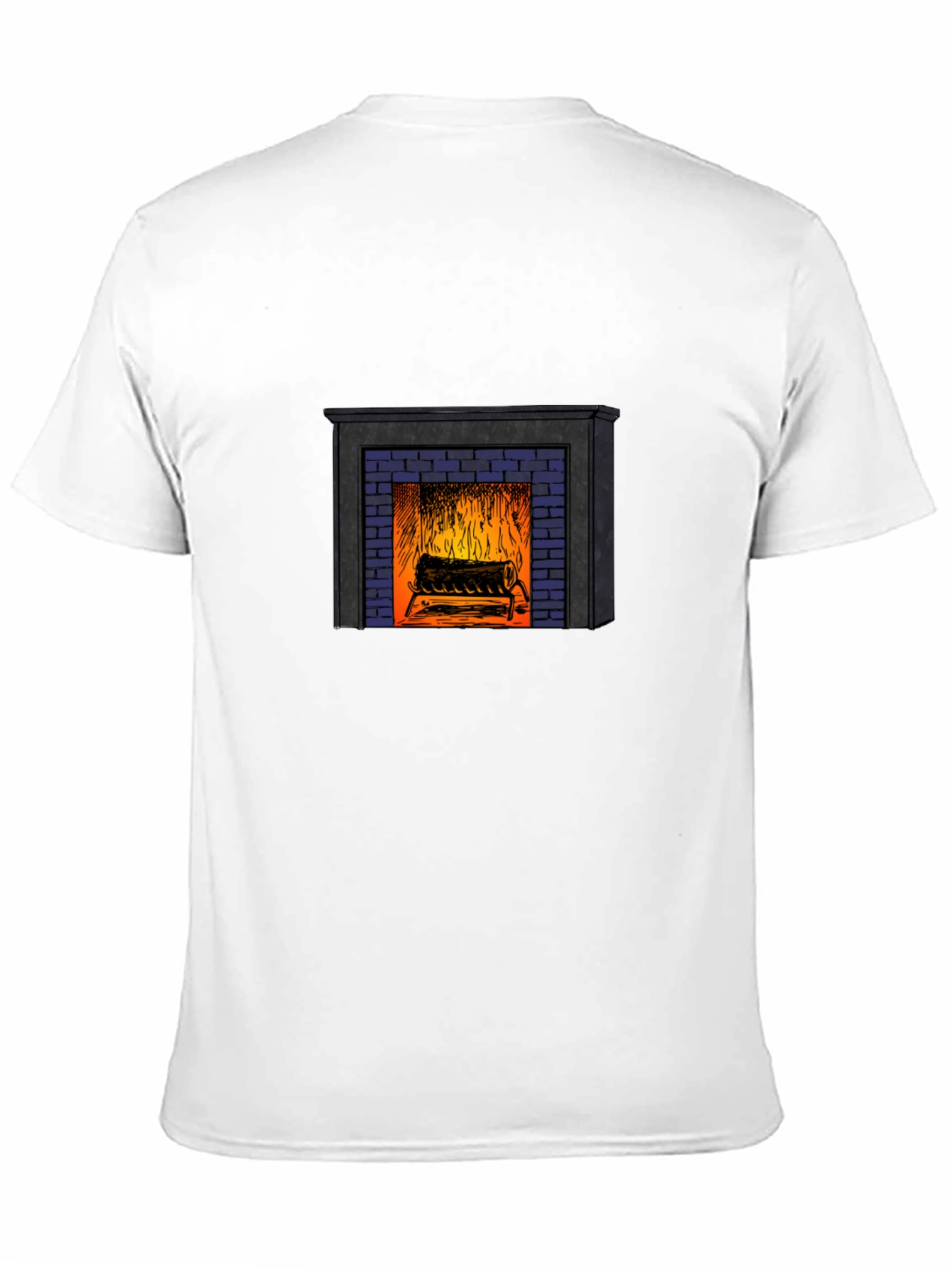 Fireplace Graphic T-Shirt - Cozy Comfort