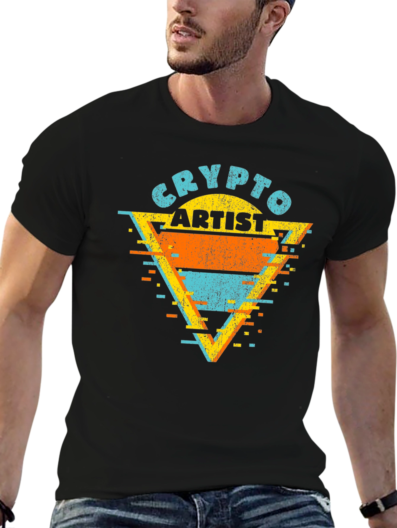 Crypto Artist Graphic Tee - Retro Style