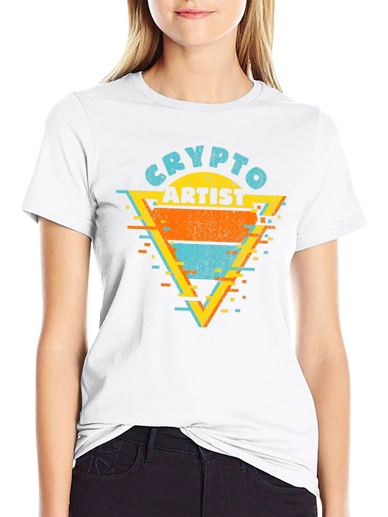 Crypto Artist Graphic Tee - Retro Style