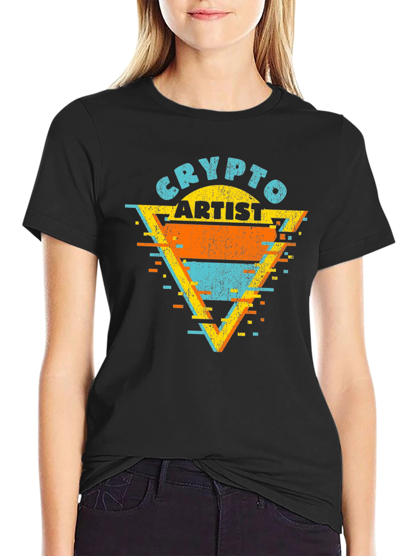 Crypto Artist Graphic Tee - Retro Style
